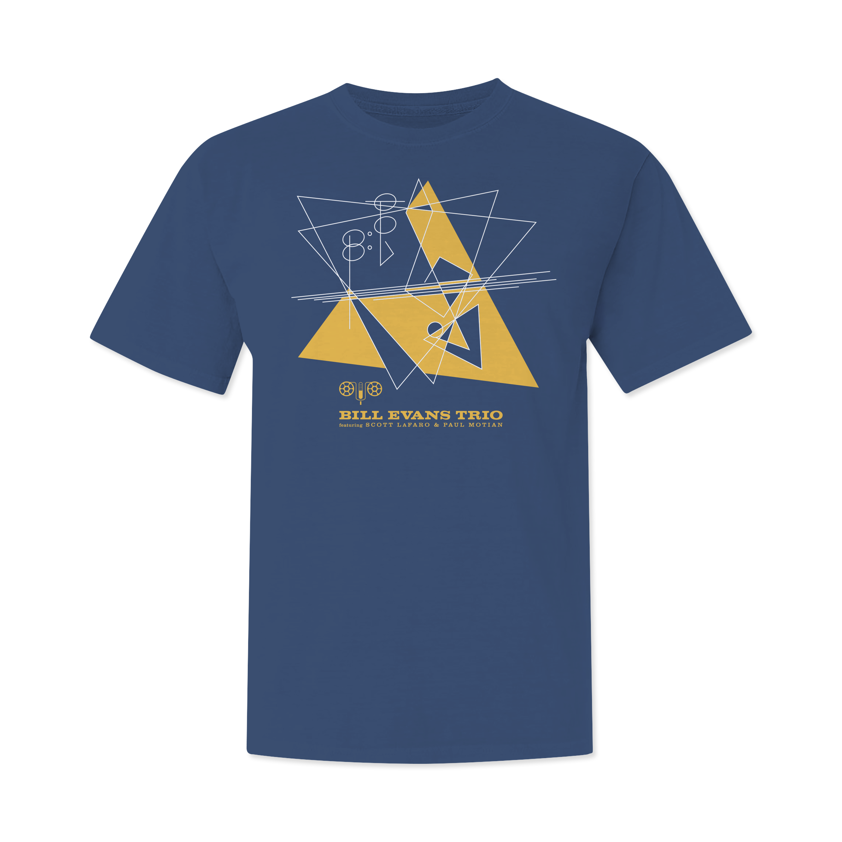 Bill Evans Geometrics – Midnight Blue Tee – Craft Recordings