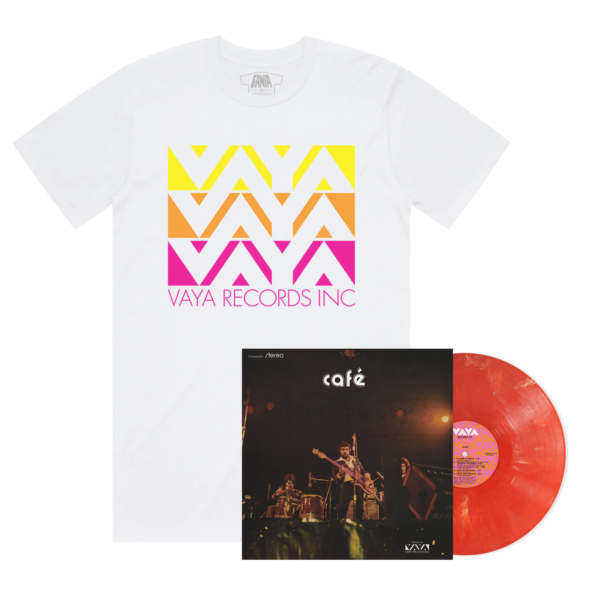 CAFÉ (180G DYNAMITE RED – FANIA EXCLUSIVE + VAYA T-SHIRT)