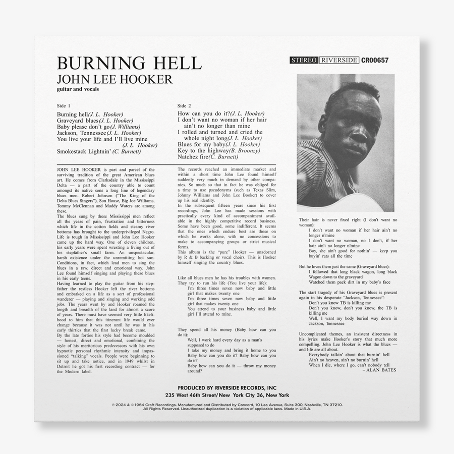 Burning Hell (Bluesville Series) (180g LP)