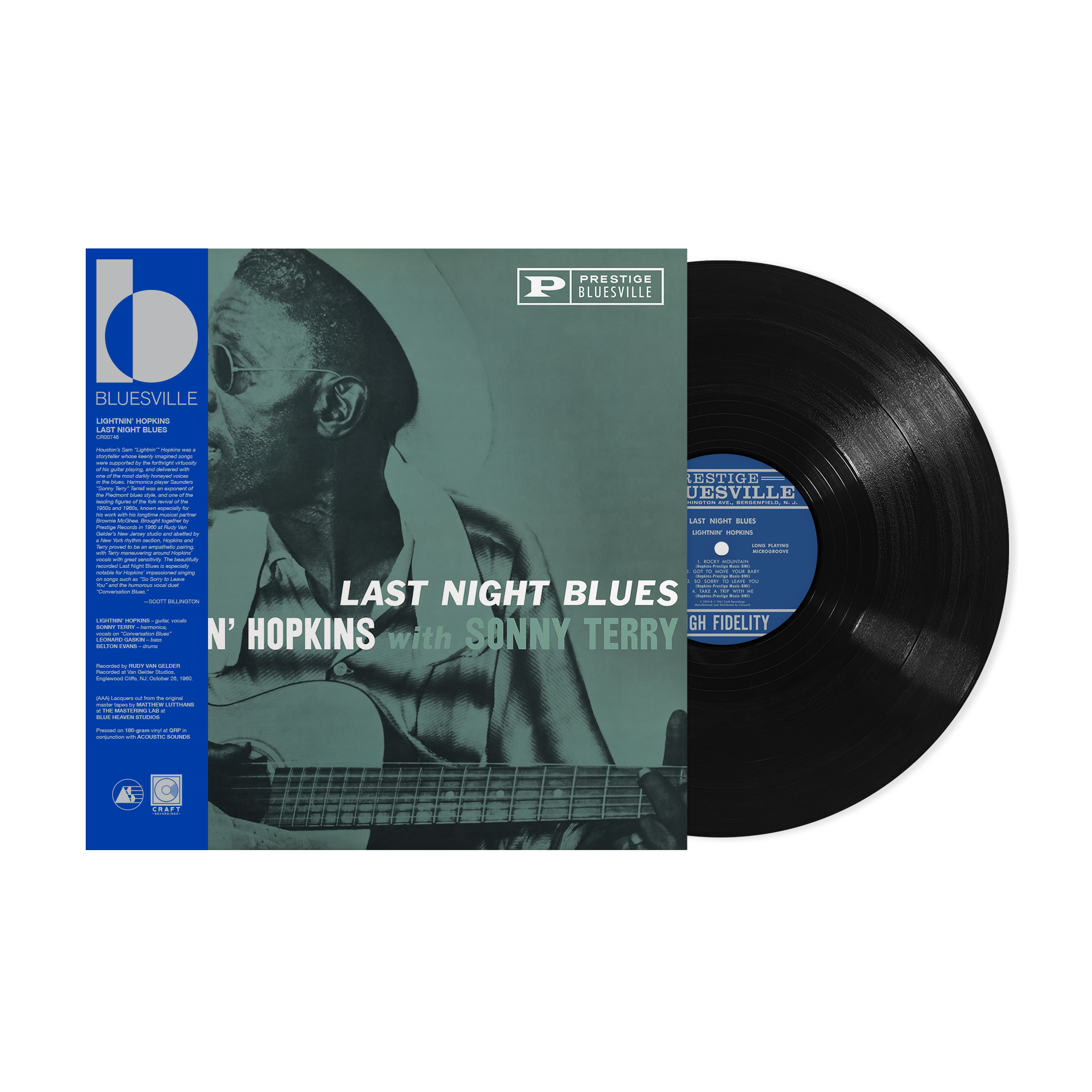 Last Night Blues (Bluesville Series) (LP) – Craft Recordings