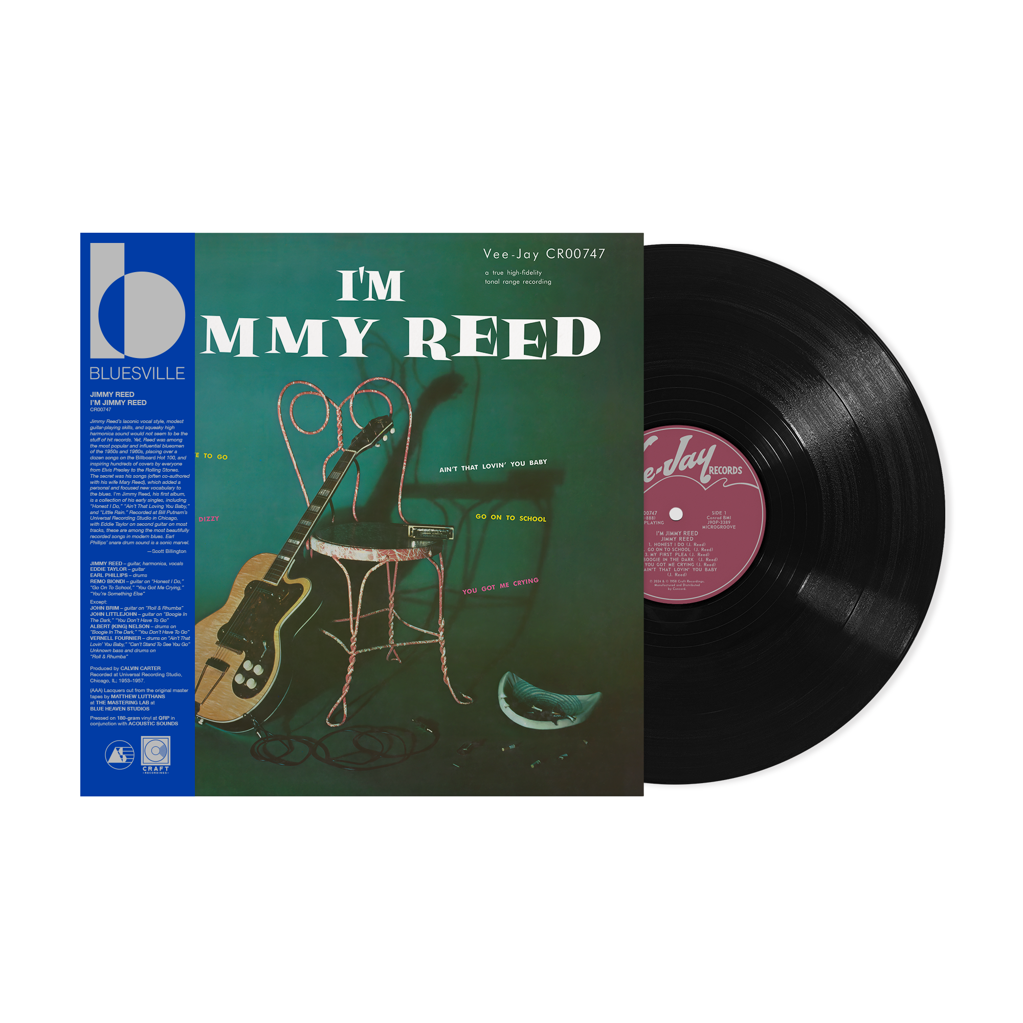 Jimmy Reed – I'm Jimmy Reed (Bluesville Series) - 180G LP | Craft