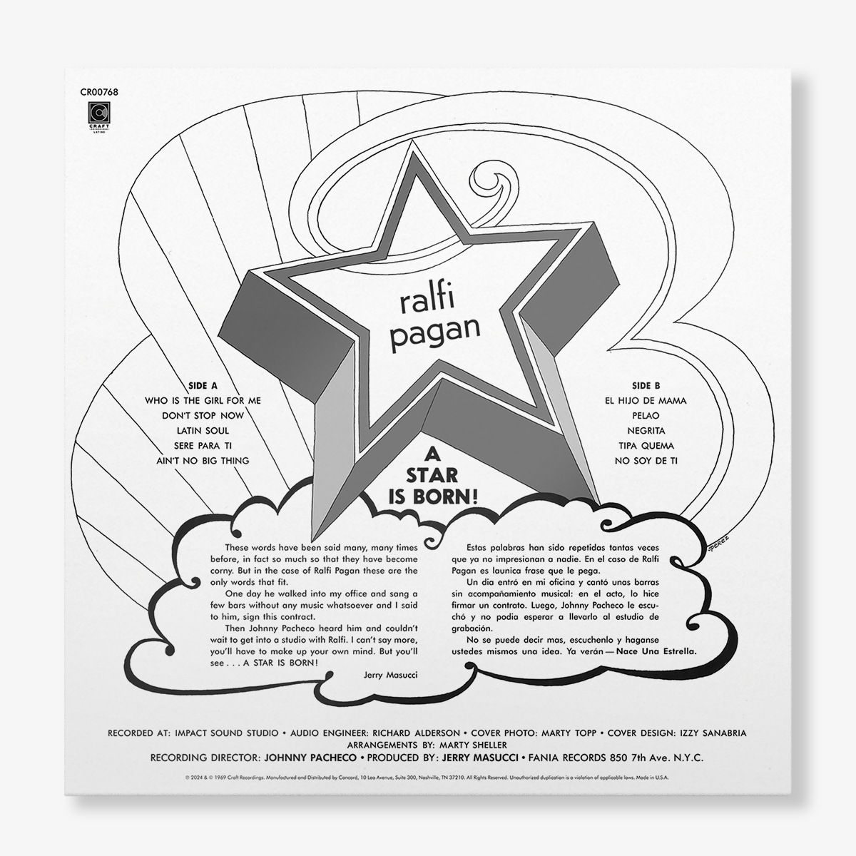 Ralfi Pagan RALFI PAGAN (180G RED VELVET COLOR LP FANIA EXCLUSIVE