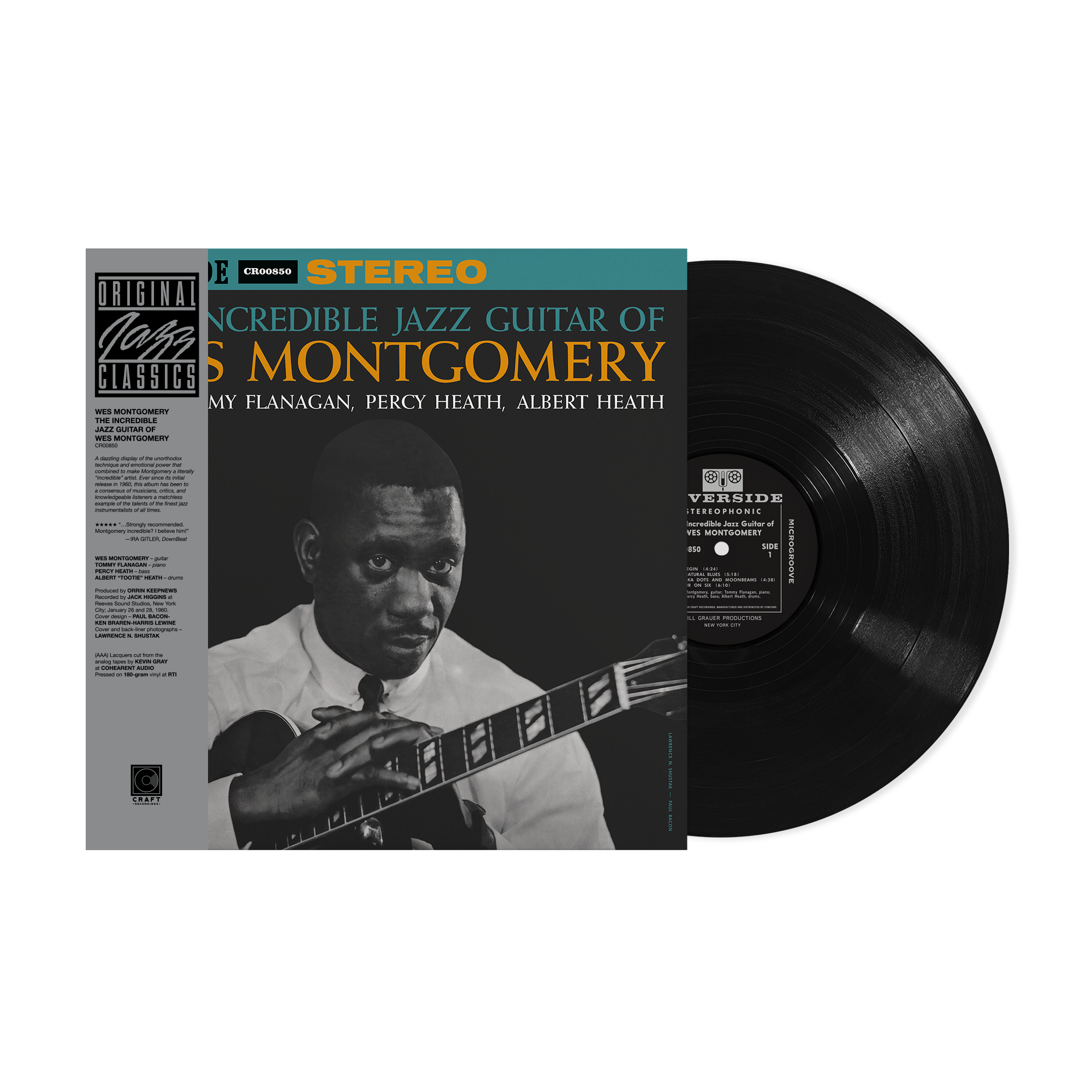 The Incredible Jazz Guitar Of Wes Montgomery (Original Jazz Classics Series) (180g LP)