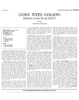 Gone With Golson (Original Jazz Classics Series) (180g LP)