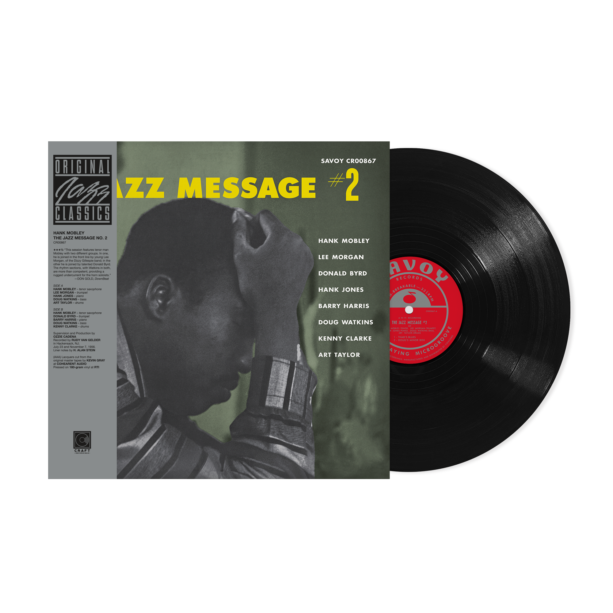 米LP Hank Mobley Jazz Message #2 MG12092 SAVOY /00260 Jazz Message #2 (Original Jazz Classics Series) (180g LP