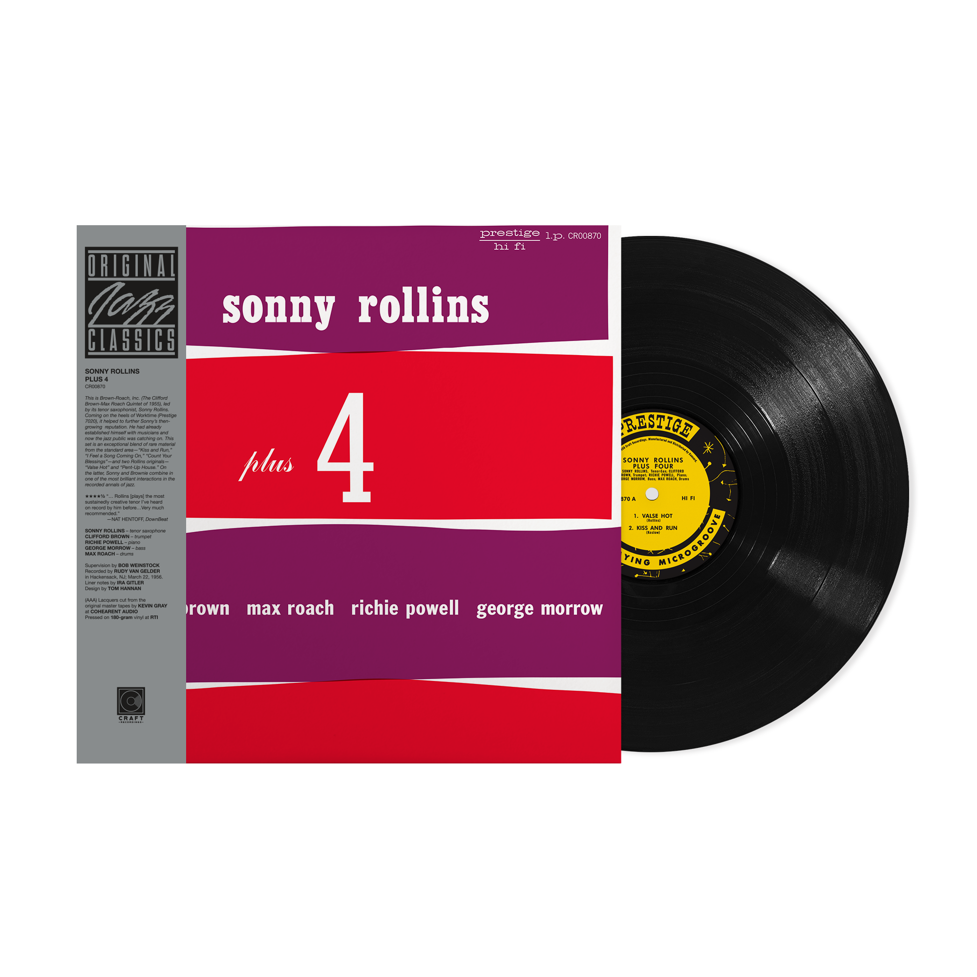 Plus 4 (Original Jazz Classics Series) (180g LP) – Craft Recordings Plus 4 (Original Jazz Classics Series) (180g LP) – Craft Recordings