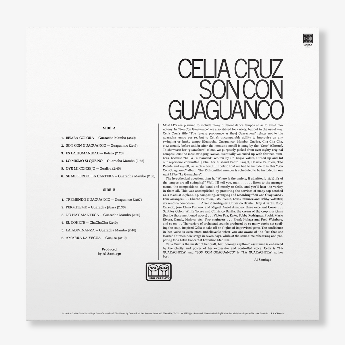 Son Con Guaguanco (Bemba Colorá Red LP – Fania Exclusive