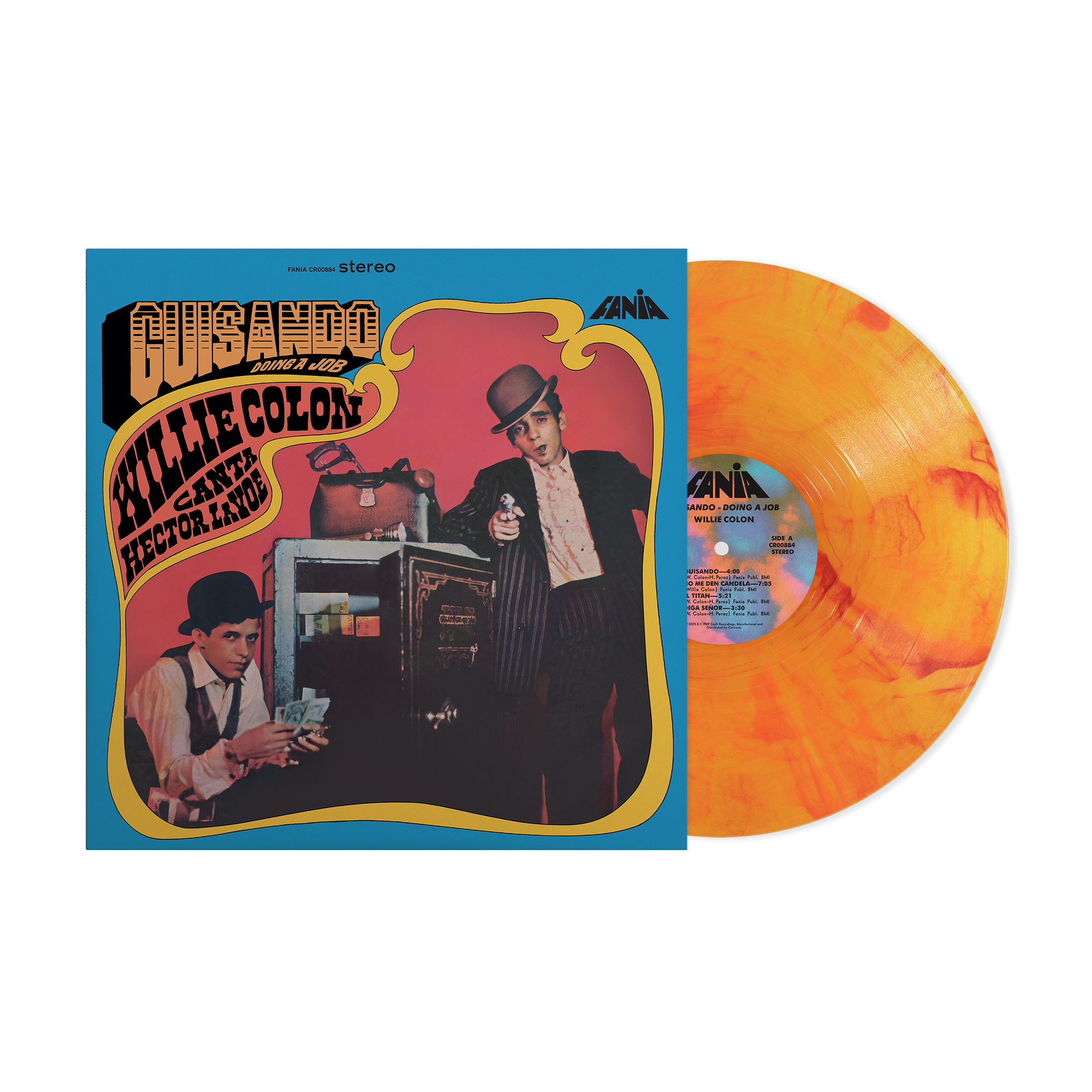 Guisando: Doing A Job ("Candela Orange" LP – Fania Exclusive) + Fania Retro Logo T-Shirt