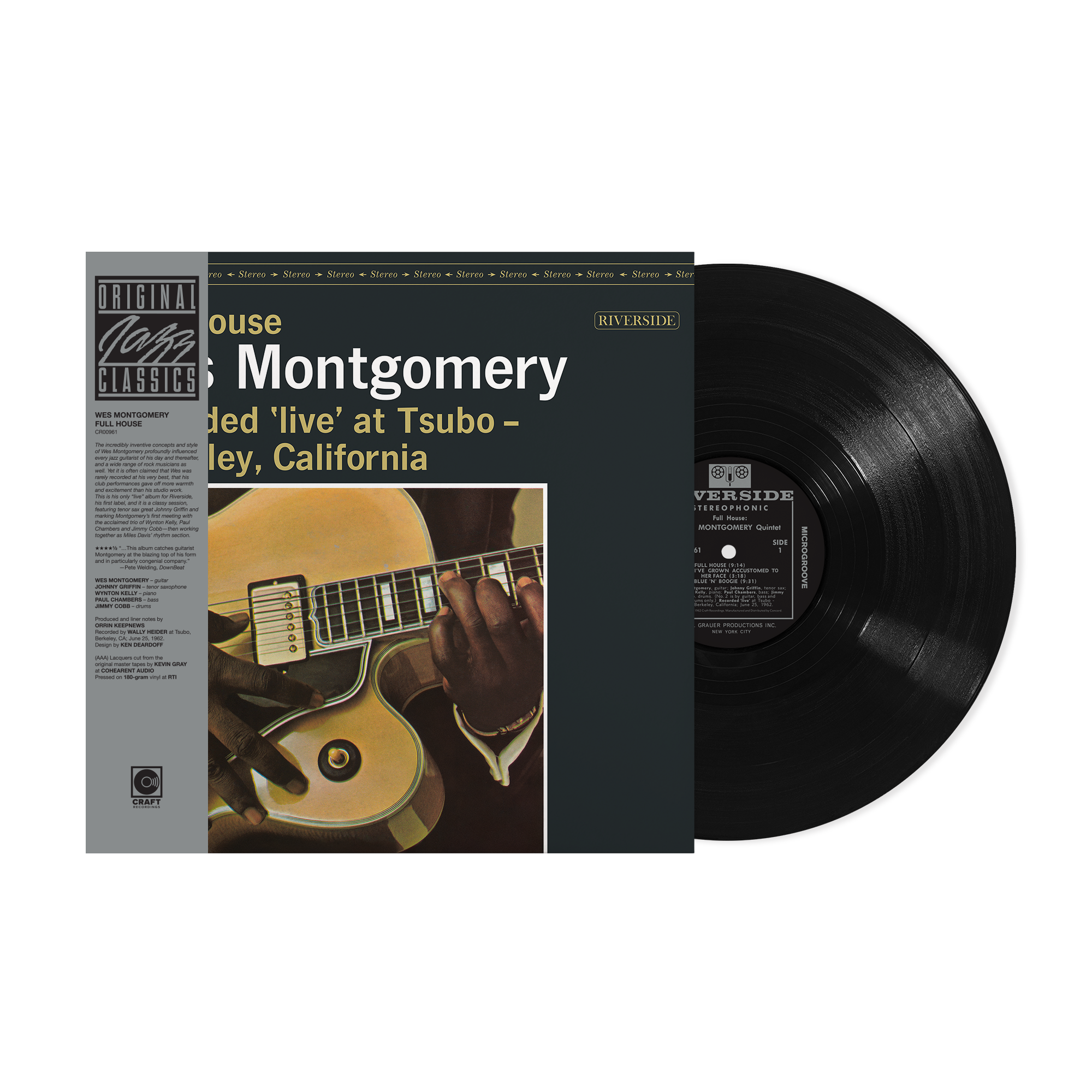 国内初版 ペラジャケ 帯付Wes Montgomery / Full House Wes Montgomery – Full House (Original Jazz Classics Series) (180g