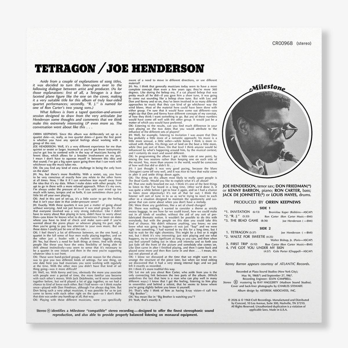 US初期美盤 Joe Henderson Tetragon LPレコード Yahoo!オークション -「joe henderson レコード」(ジャズ) (レコード