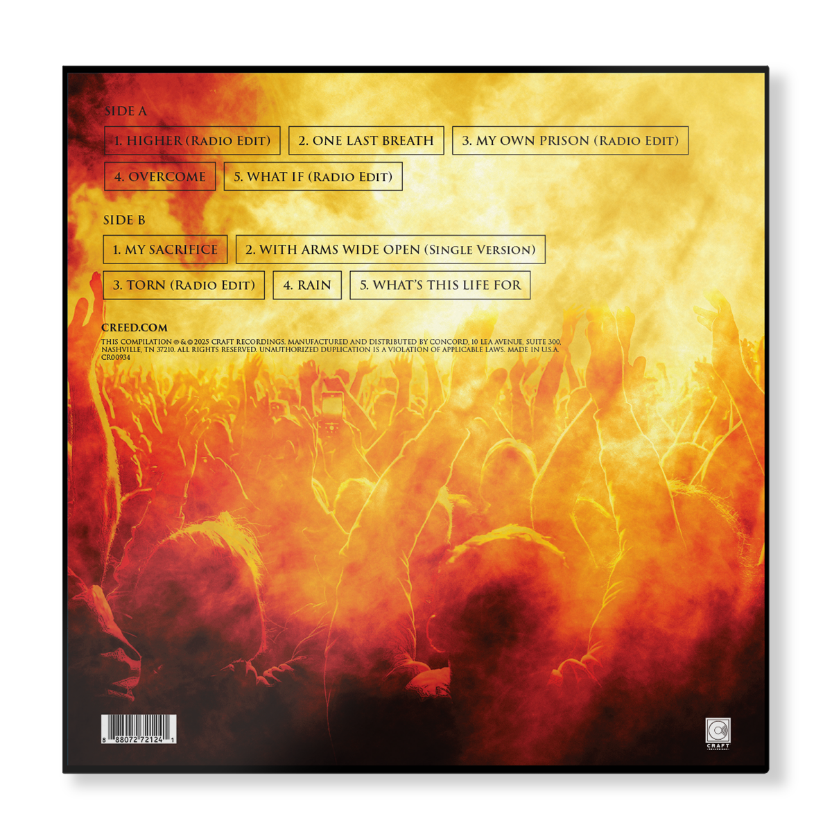 The Best of Creed (“Sunspot” LP – Exclusive) – Craft Recordings