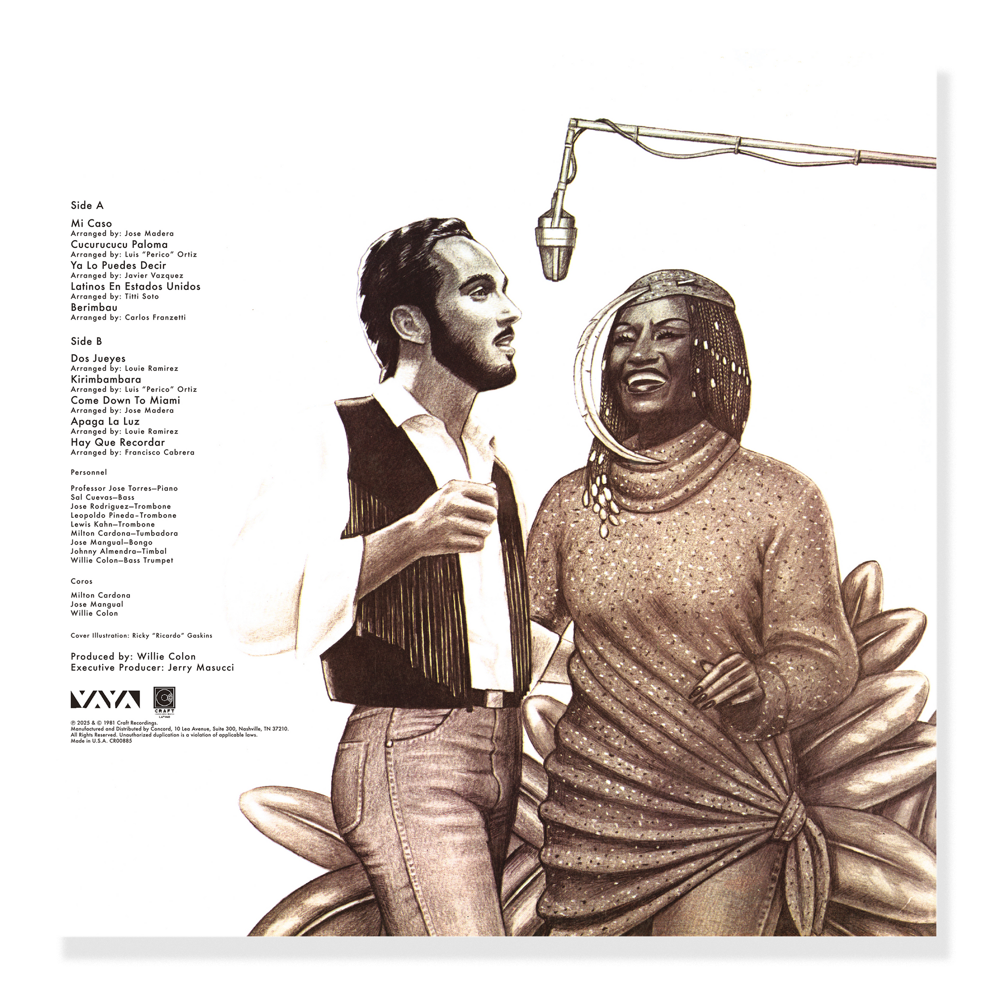 Celia Y Willie (Soft Gold Color LP – Fania Exclusive) + Vaya Logo T-Shirt