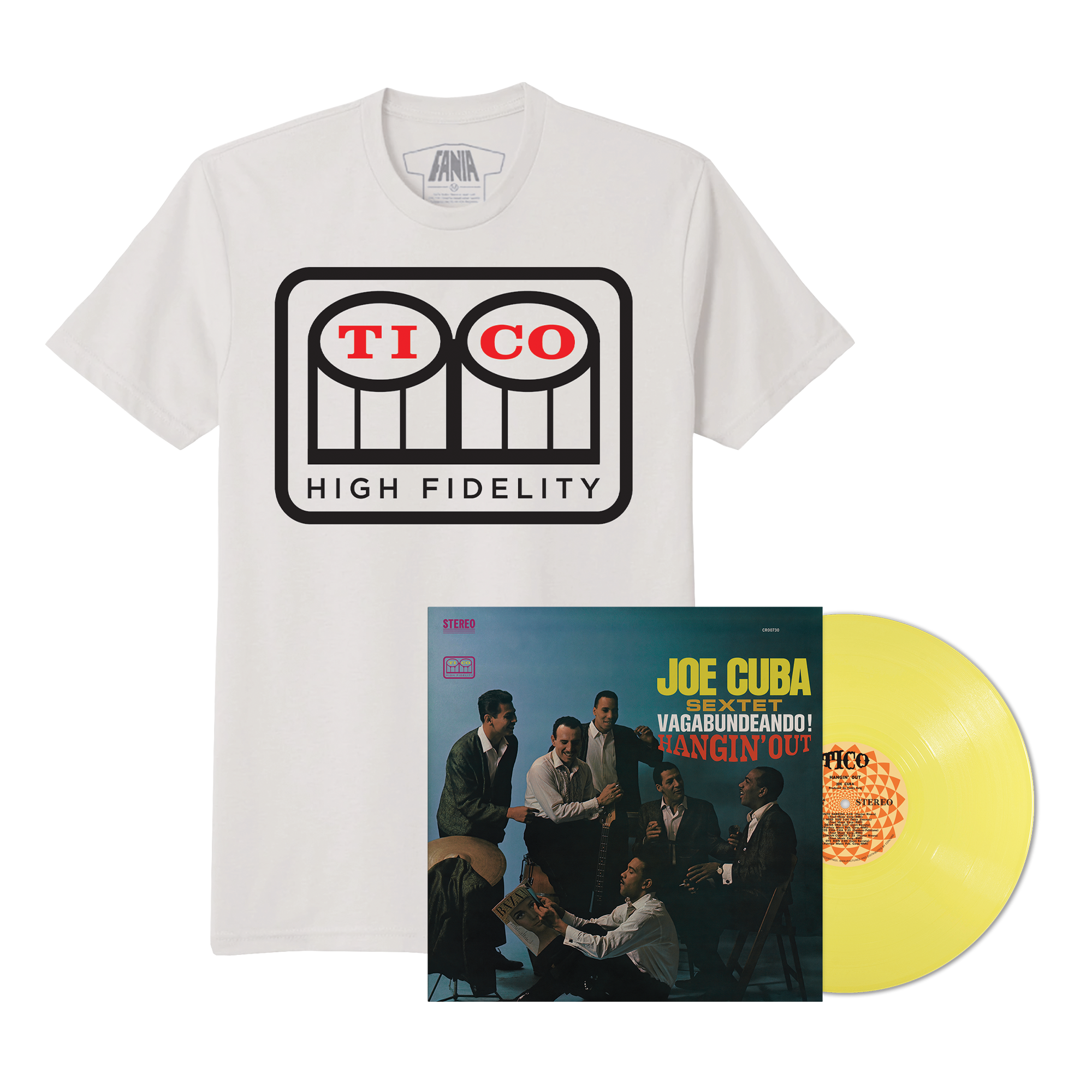 Vagabundeando! Hangin' Out (180G Opaque Lemon LP - Fania Exclusive) + Tico Records T-Shirt)