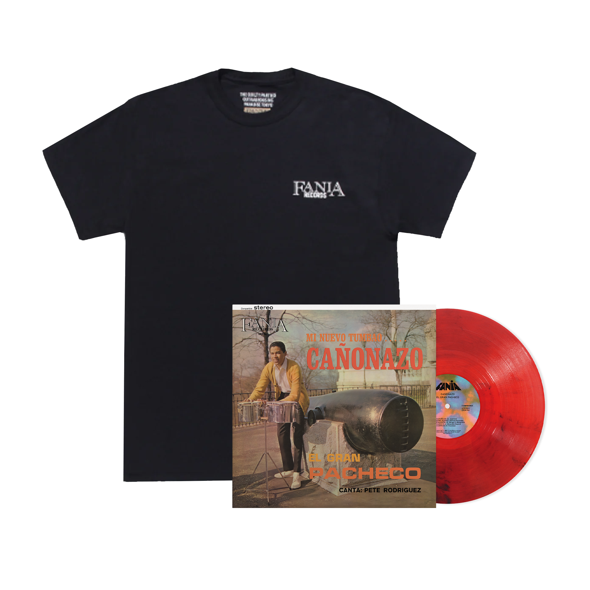 Cañonazo (180G Red Smoke LP – Fania Exclusive) + Fania Crew Neck Black T-Shirt (Wacko Maria)
