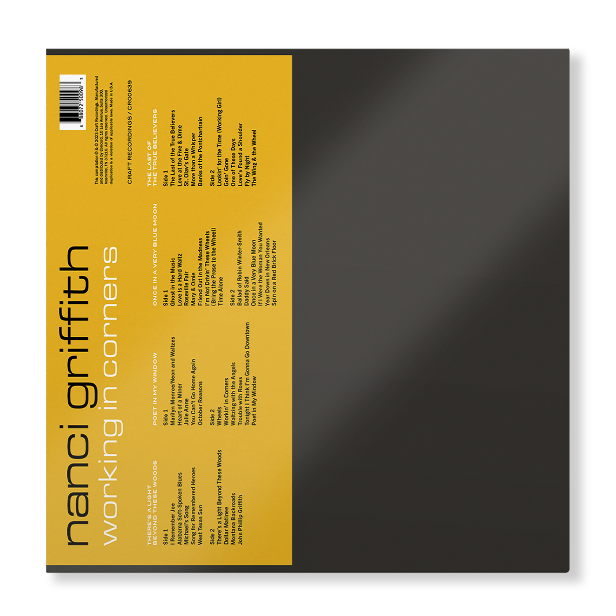 Working in Corners 4LP Box Set - Black Vinyl – Craft Recordings