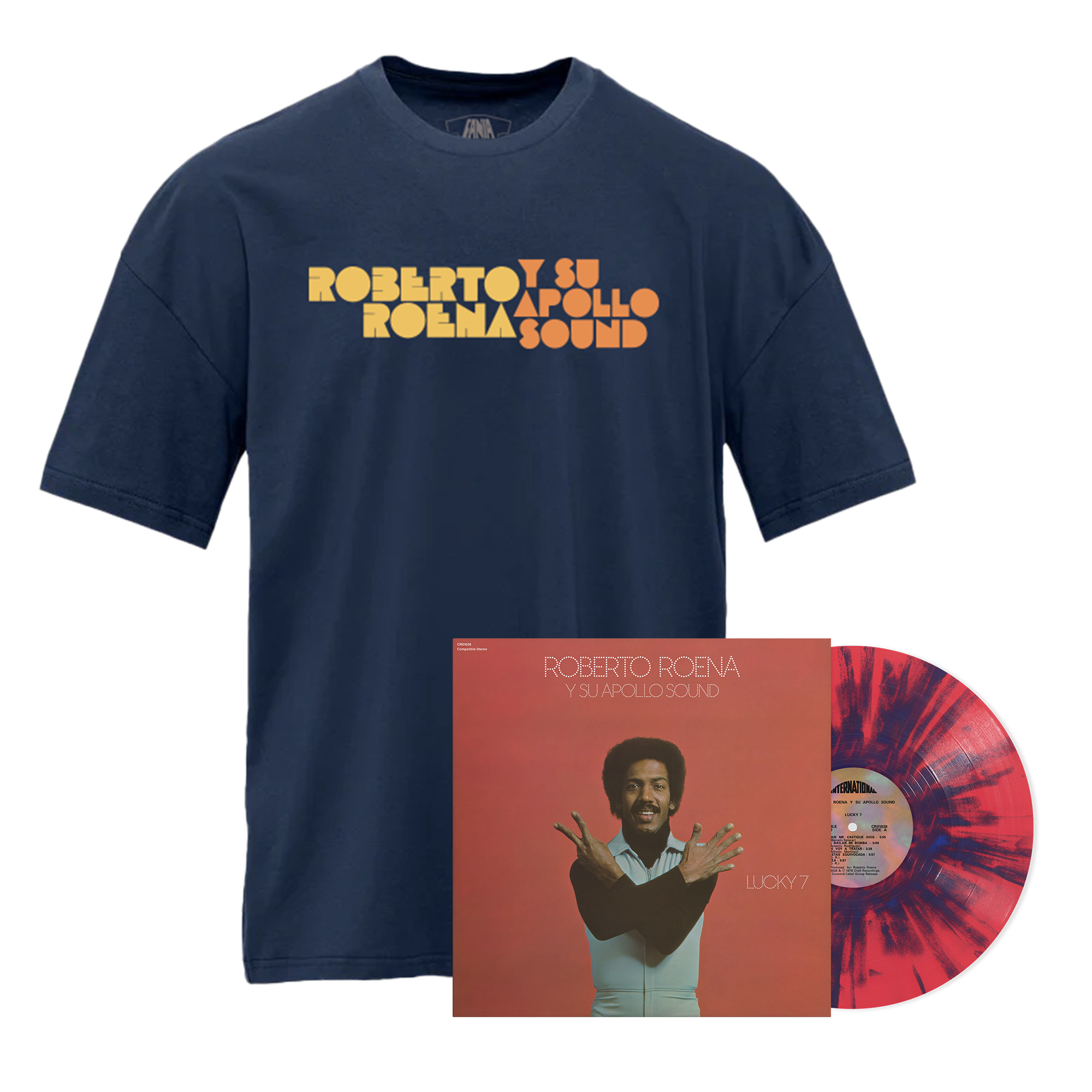 Lucky 7 (Candela Roja Y Azul Color LP- Fania Exclusive) + Roberto