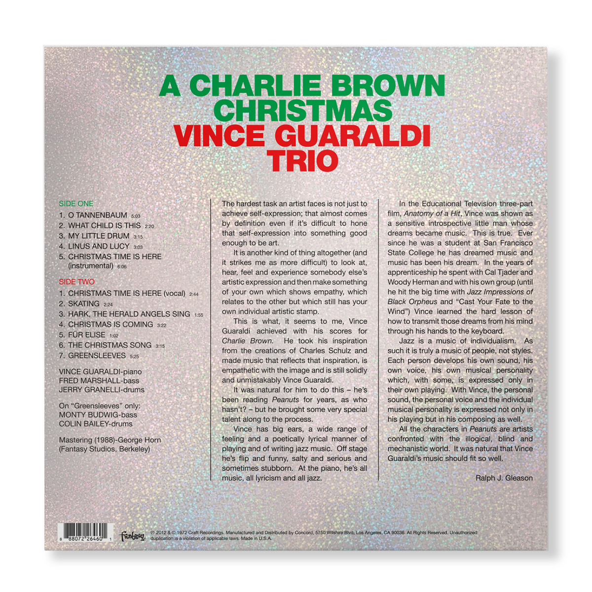 A Charlie Brown Christmas (60th Anniversary Edition Holographic Sleeve) (Exclusive Glitter Colored LP)