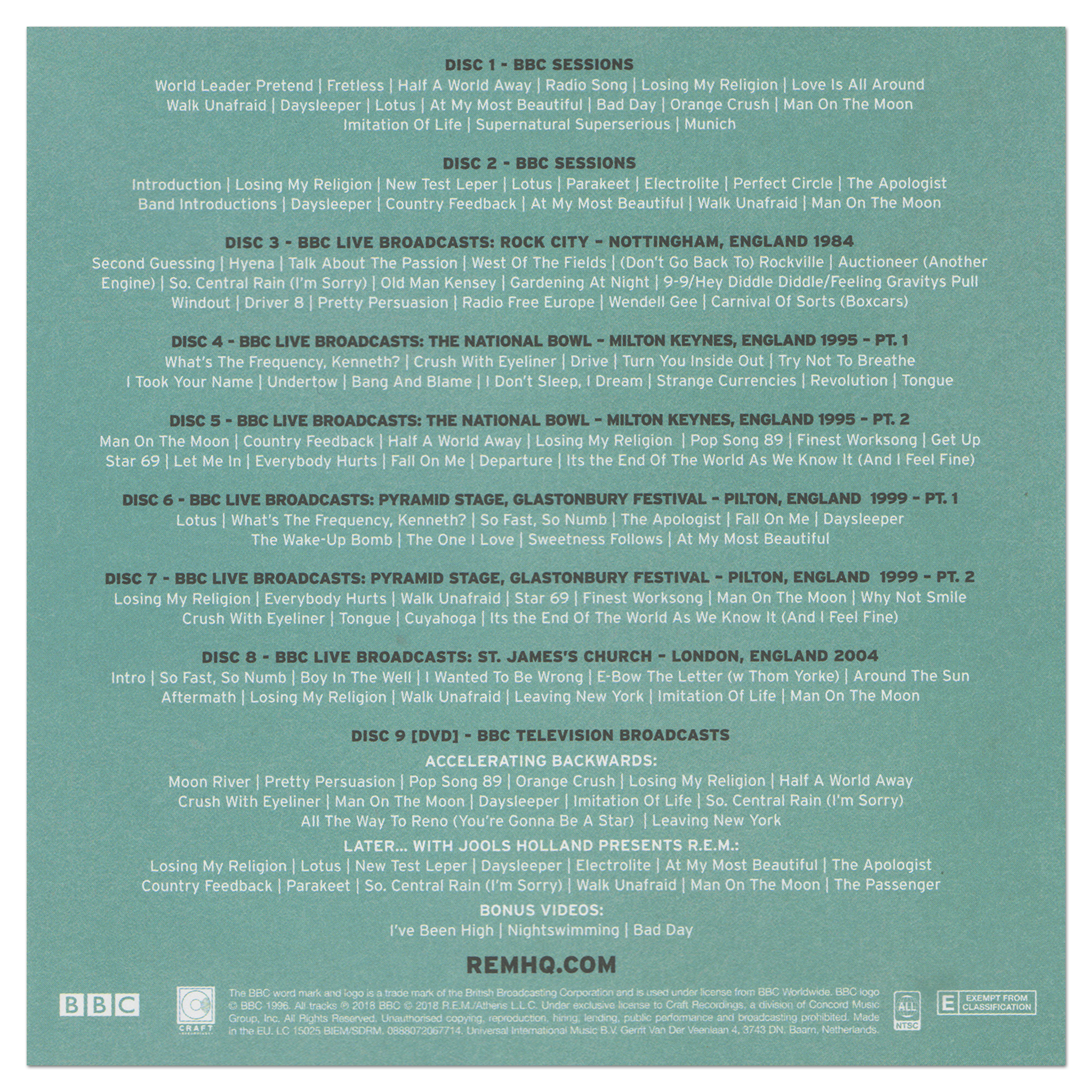 洋楽 R.E.M. AT THE BBC 8CD 1DVD R.E.M. - R.E.M. at the BBC | Rough Trade - (8CD/DVD) | Rough Trade