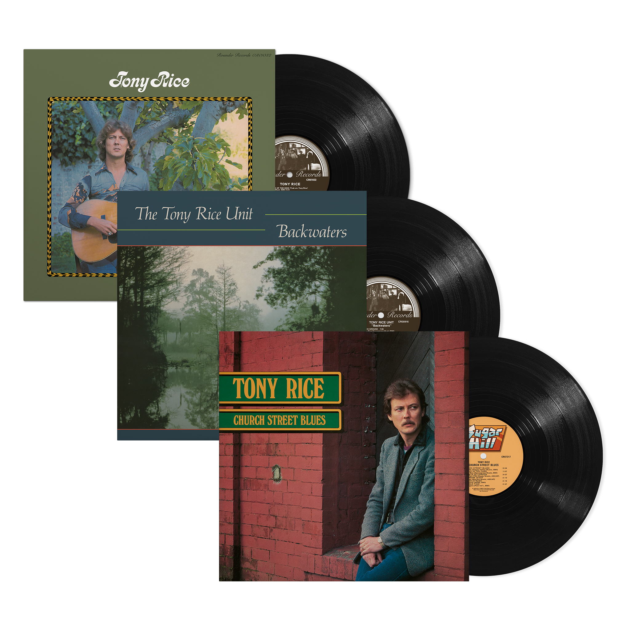 絶品/Tony Rice シリーズLPレコード6枚 Tony Rice – Tony Rice (LP) + Backwaters (LP) + Church Street Blues
