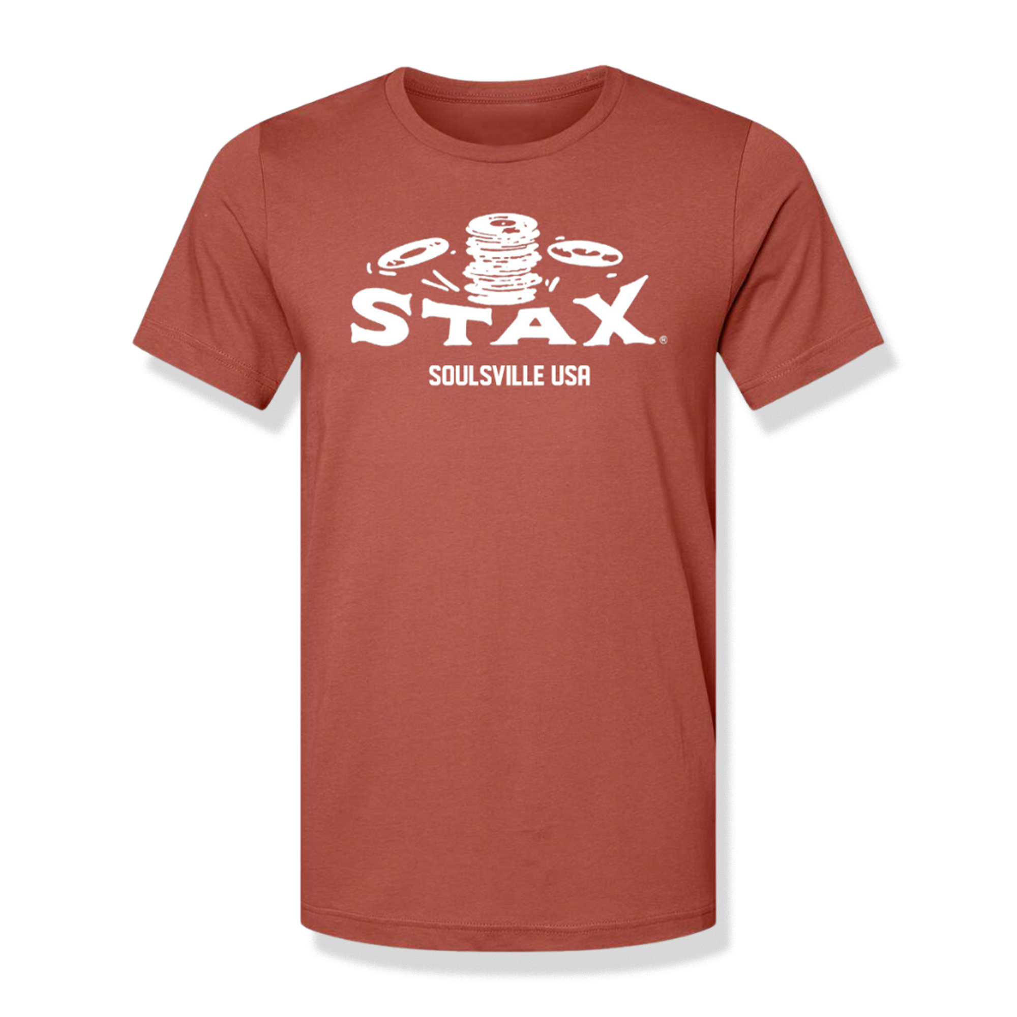 Stax &quot;Falling Records&quot; Logo T-Shirt (Clay)