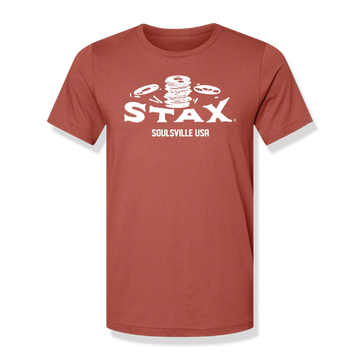 Stax "Falling Records" Logo T-Shirt (Clay)