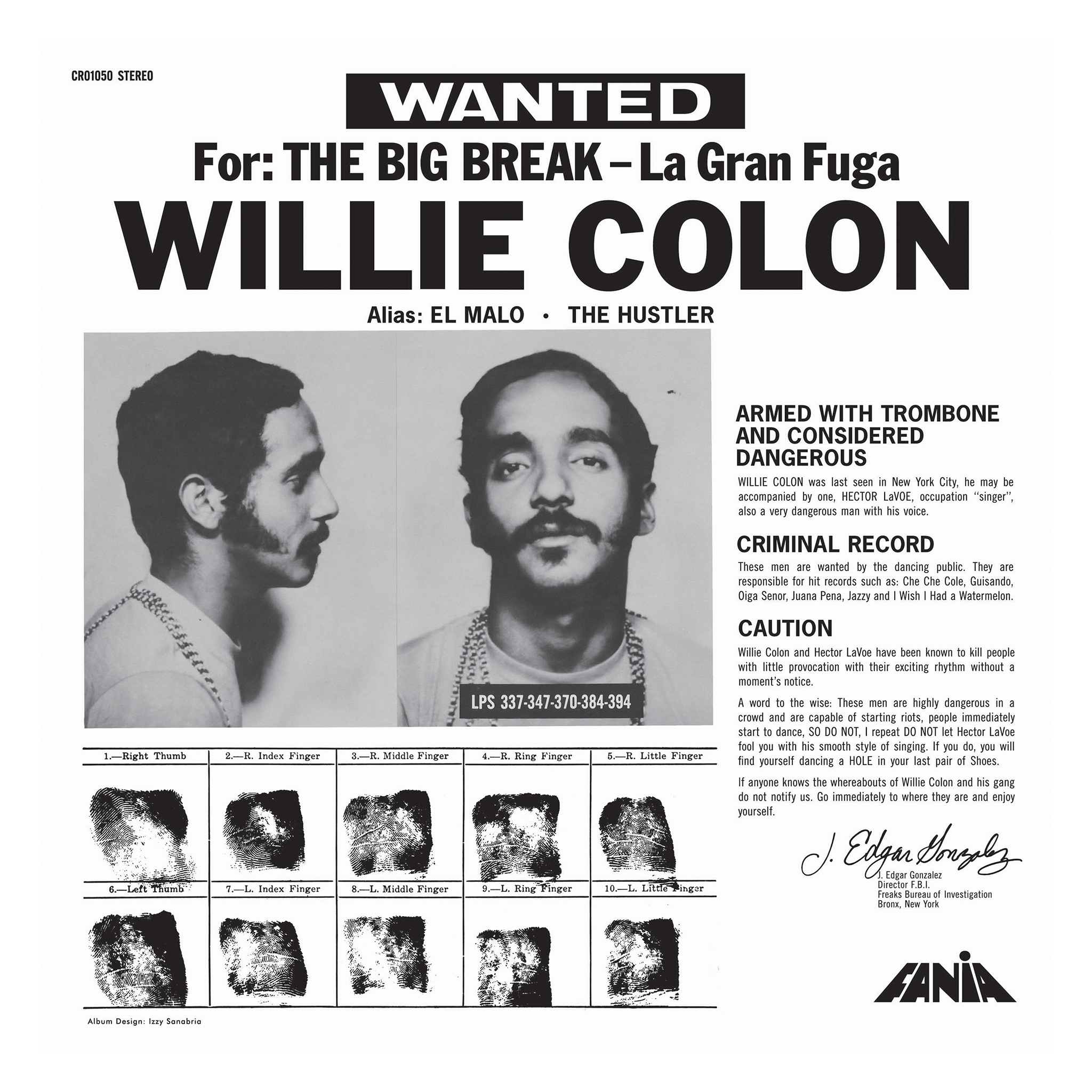 Willie Colón – The Big Break – La Gran Fuga (CD) | Craft Recordings