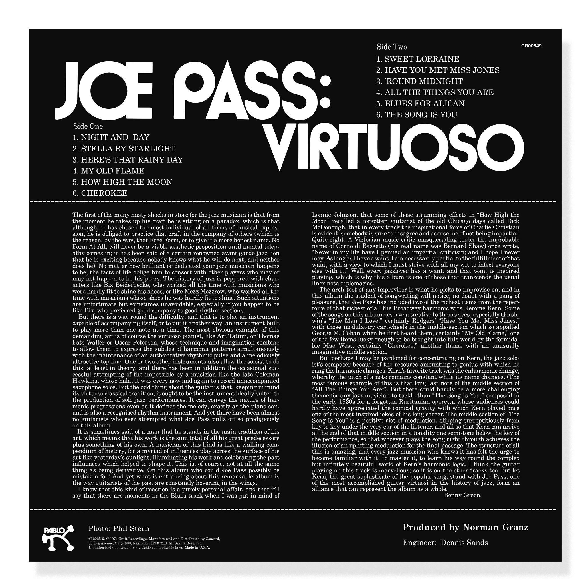 Virtuoso (Original Jazz Classics Series) (180g LP) – Craft Recordings Virtuoso (Original Jazz Classics Series) (180g LP) – Craft Recordings