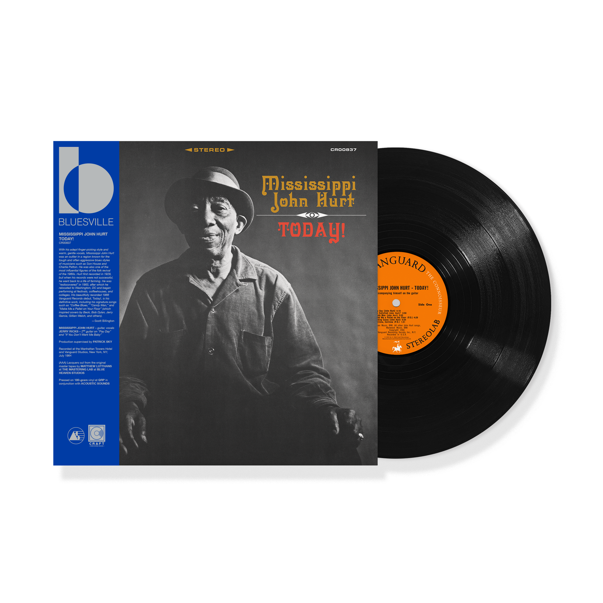 Mississippi John Hurt - Today! (Bluesville Series) (180g LP)