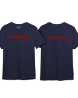 Hitler Bad, Vandals Good (Navy/Red T-Shirt)