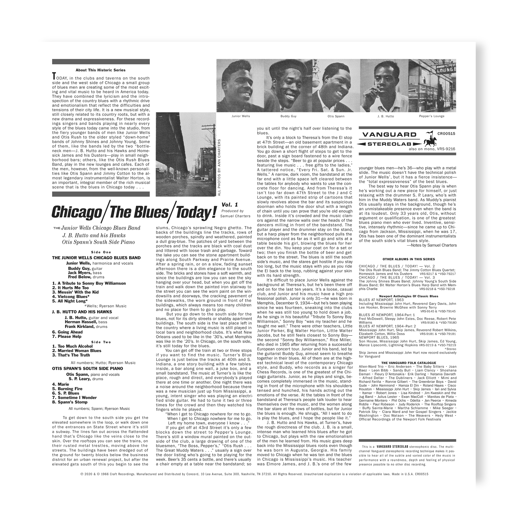 Chicago/The Blues/Today! Vol. 1 (180g LP) – Craft Recordings