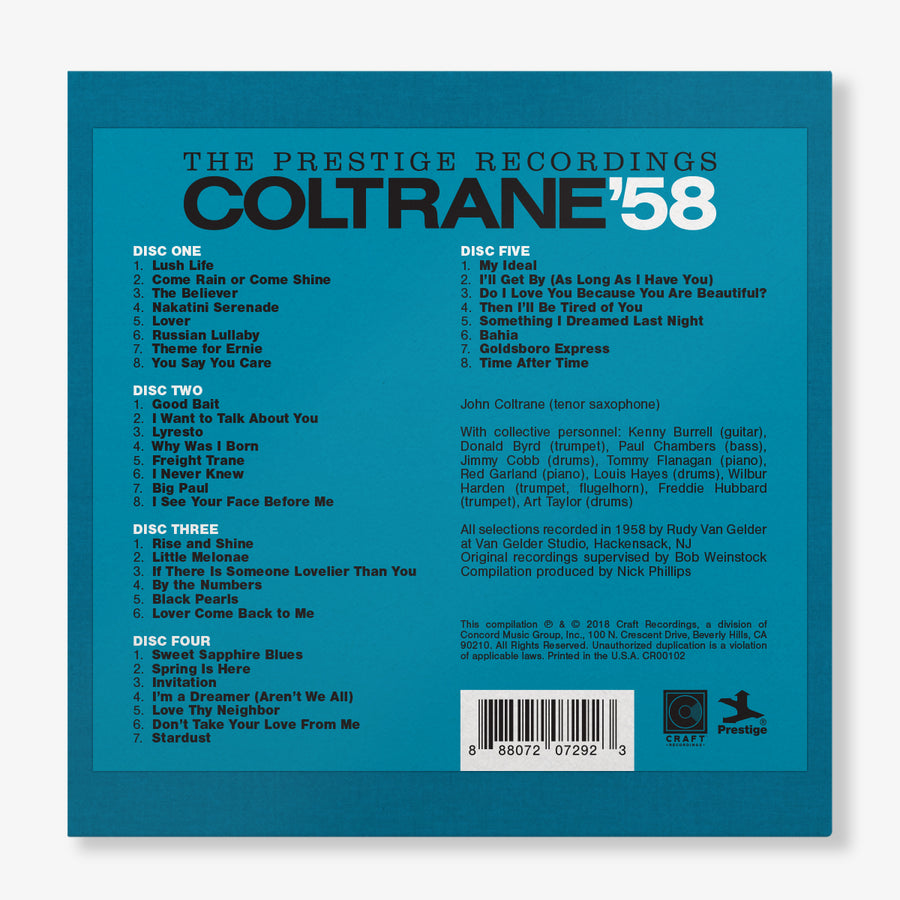 Coltrane '58: The Prestige Recordings (5-CD Box Set)