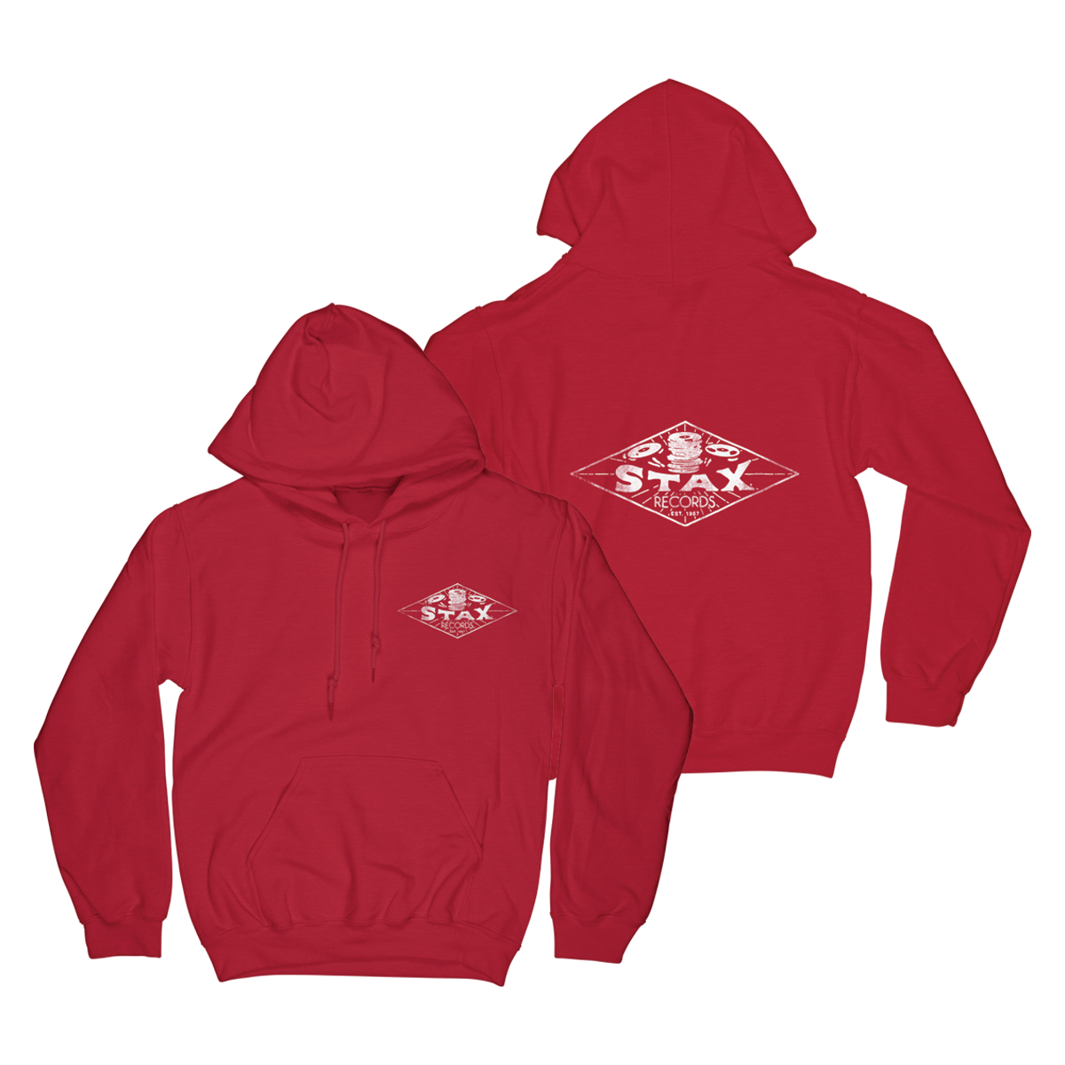 Stax &quot;Diamond&quot; Falling Records Hoodie (Red)