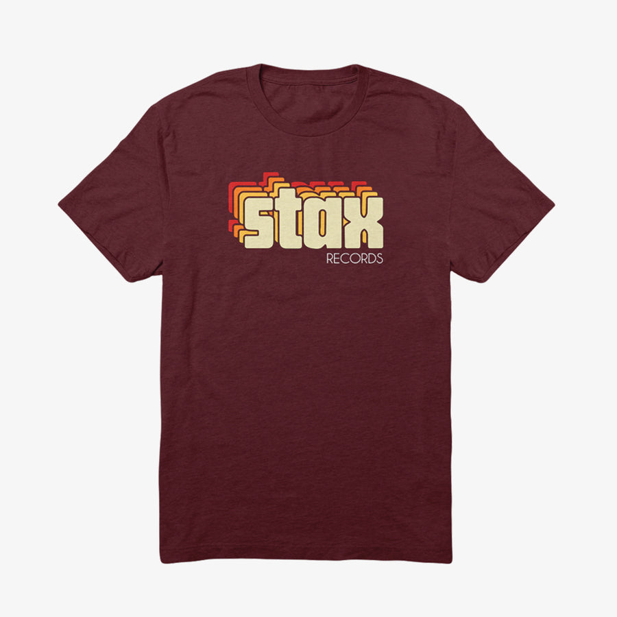 Stax Vintage Logo T-Shirt (Maroon)