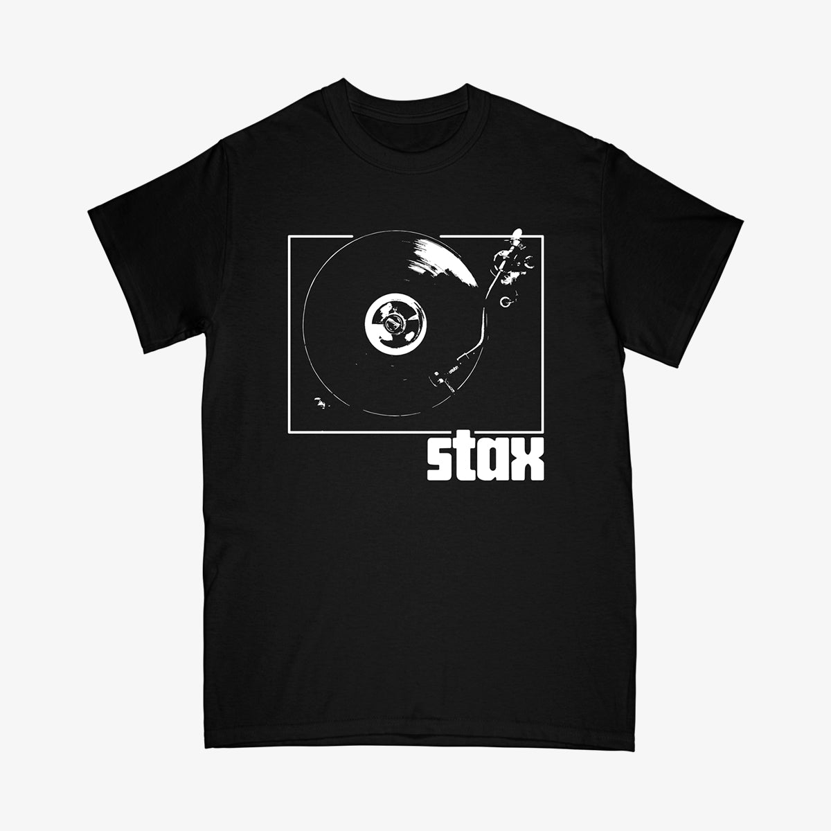 Stax Records – Stax Turntable T-Shirt (Black) – Craft Recordings