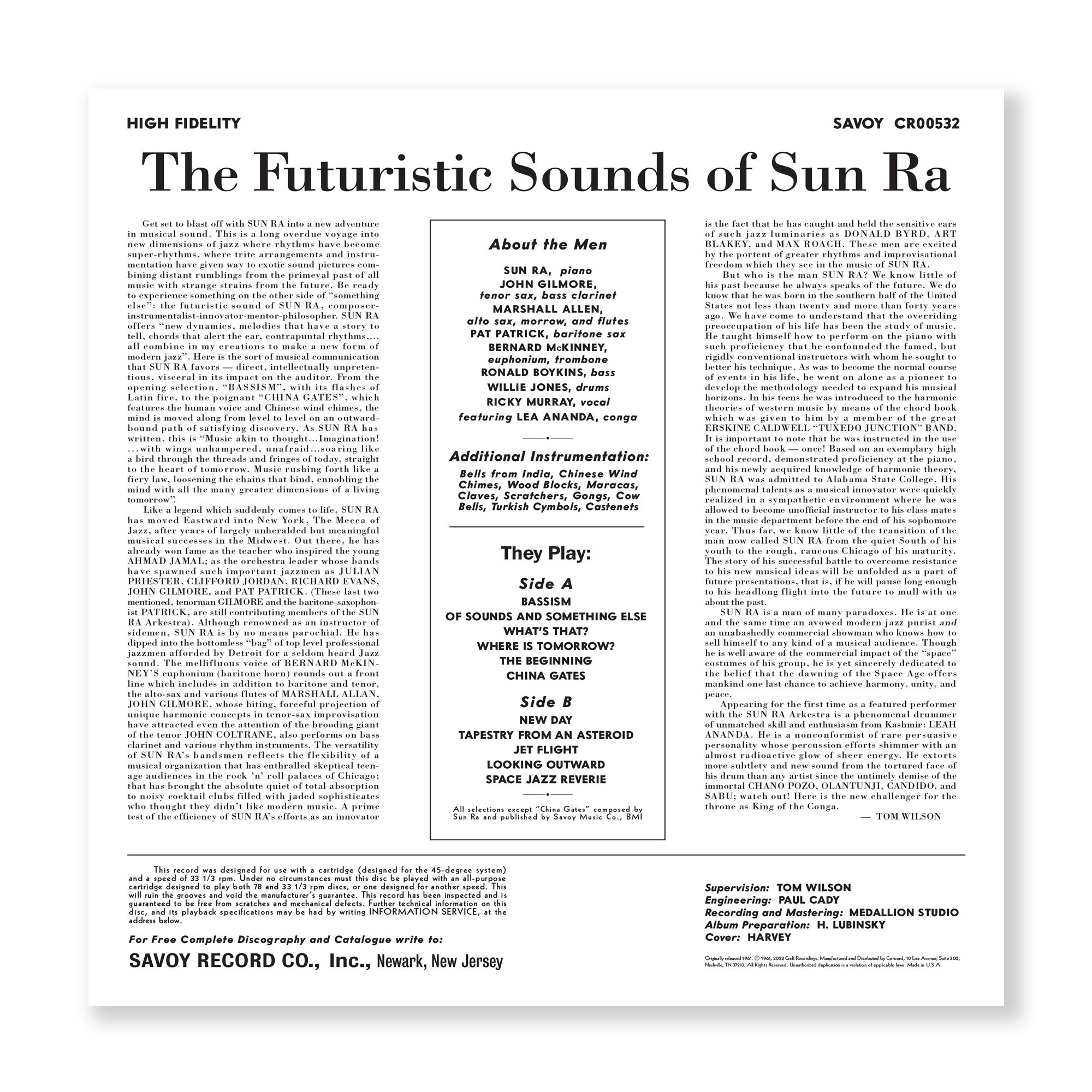 The Futuristic Sounds Of Sun Ra (180g LP) – Craft Recordings