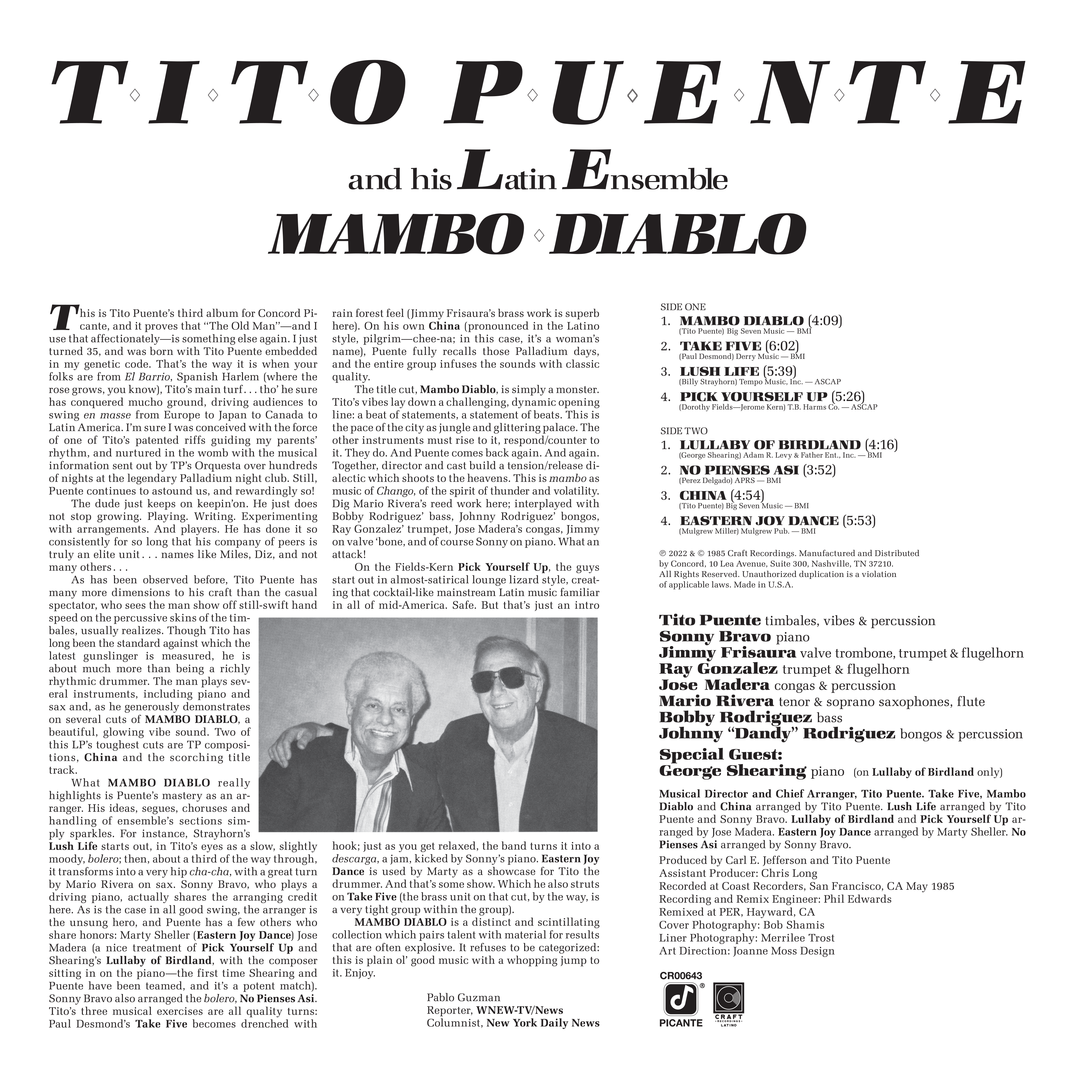 Tito Puente – Mambo Diablo (Hi-Res Digital Album) – Craft