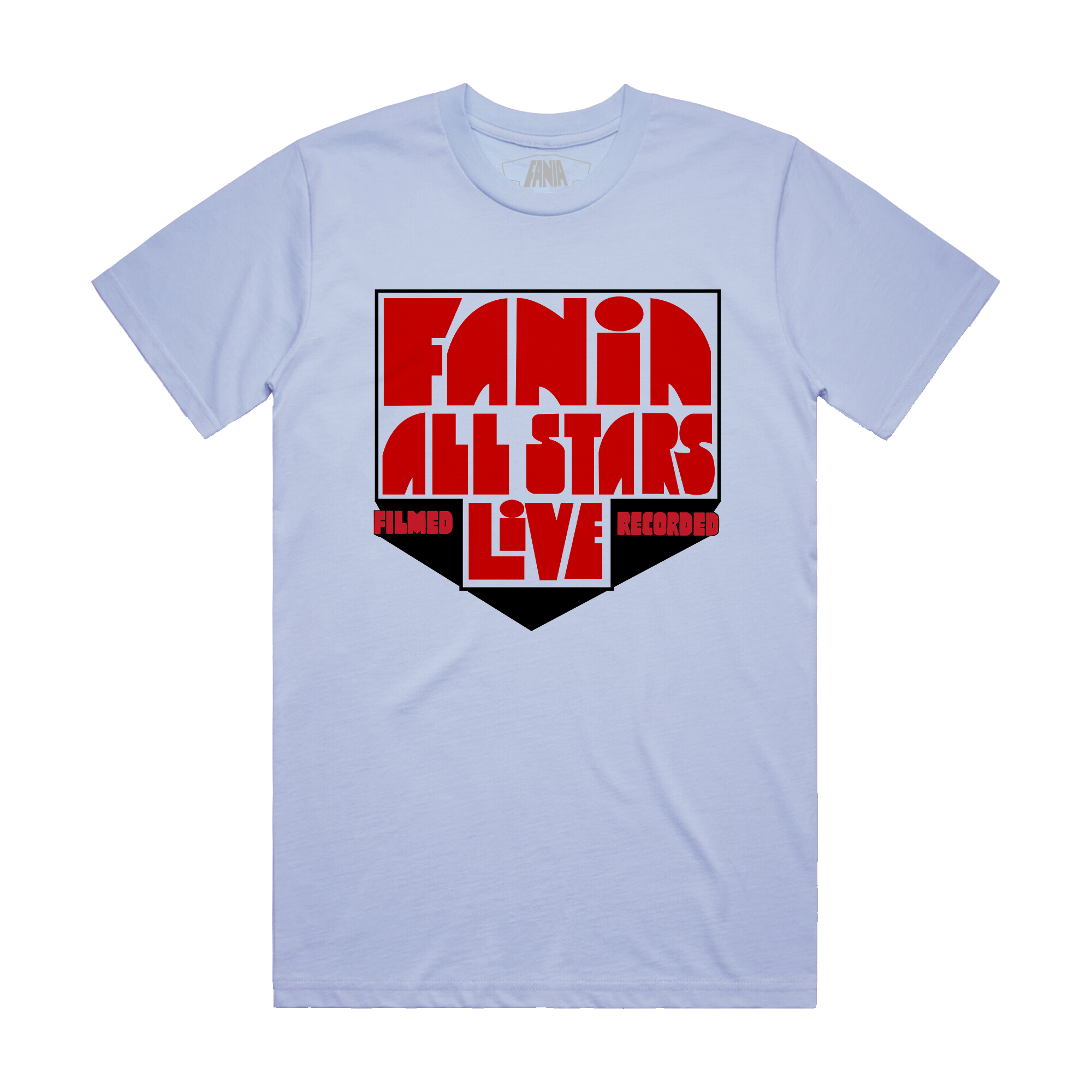 Fania All Stars Logo Light Blue T Shirt