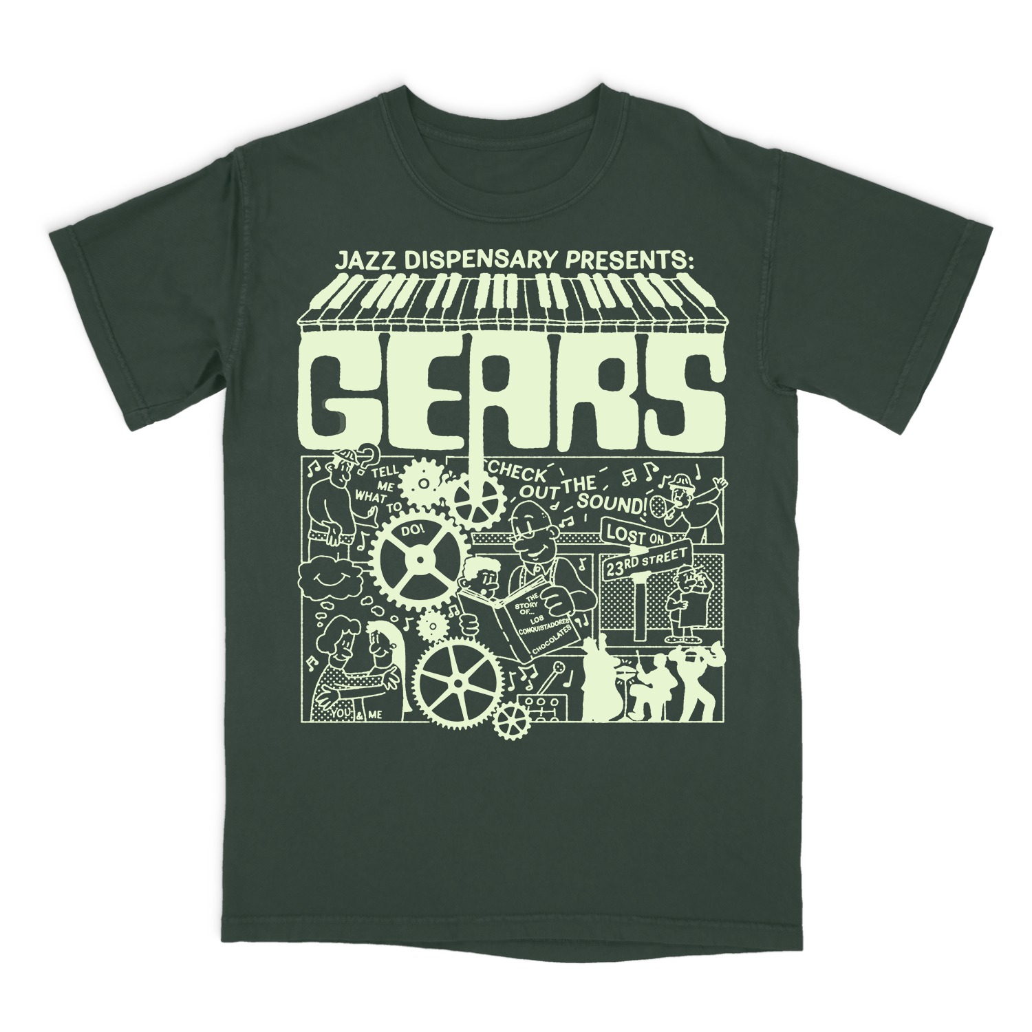 Johnny Hammond – Gears Impressionistee T-Shirt – Craft Recordings