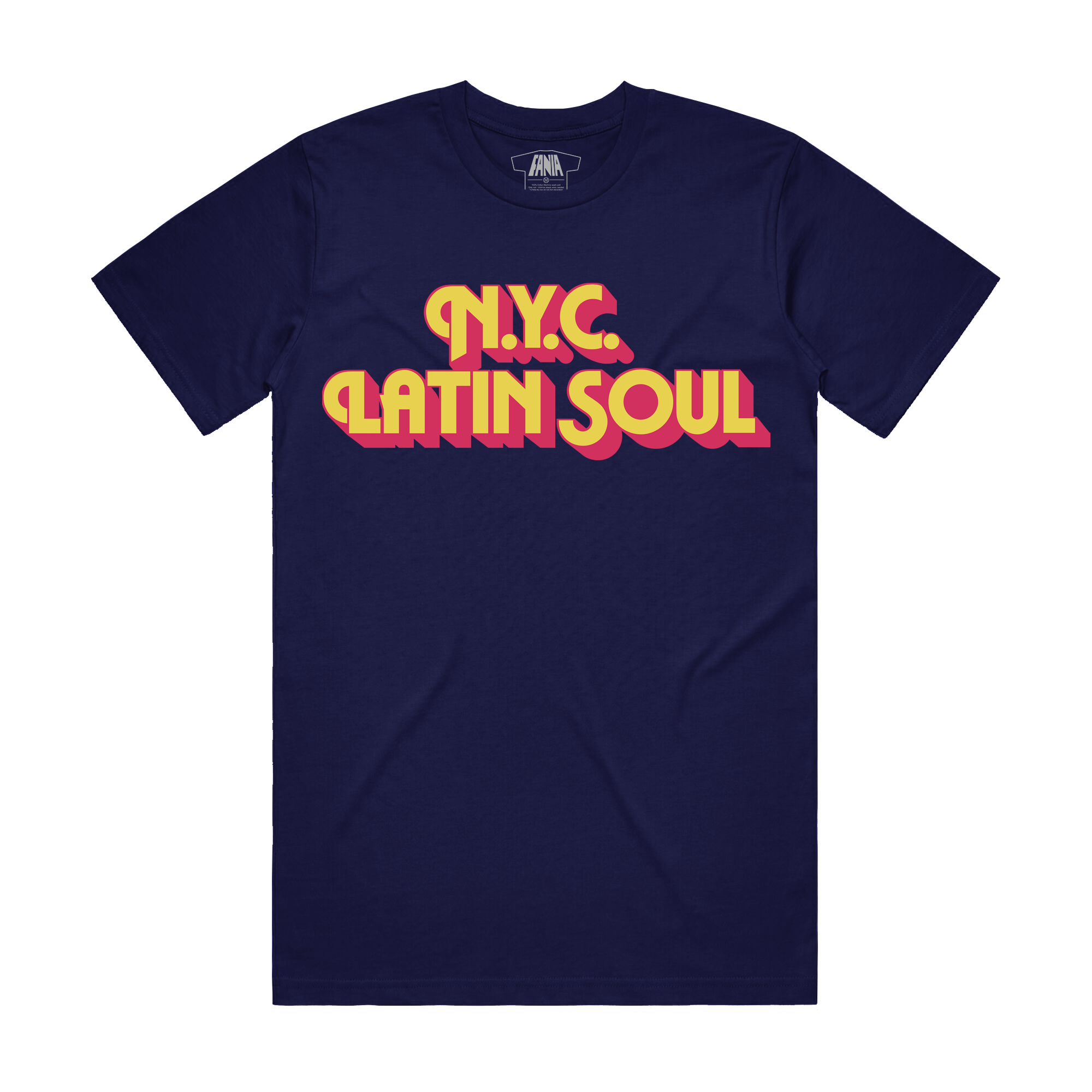 Fania NYC Latin Soul Midnight Navy T Shirt