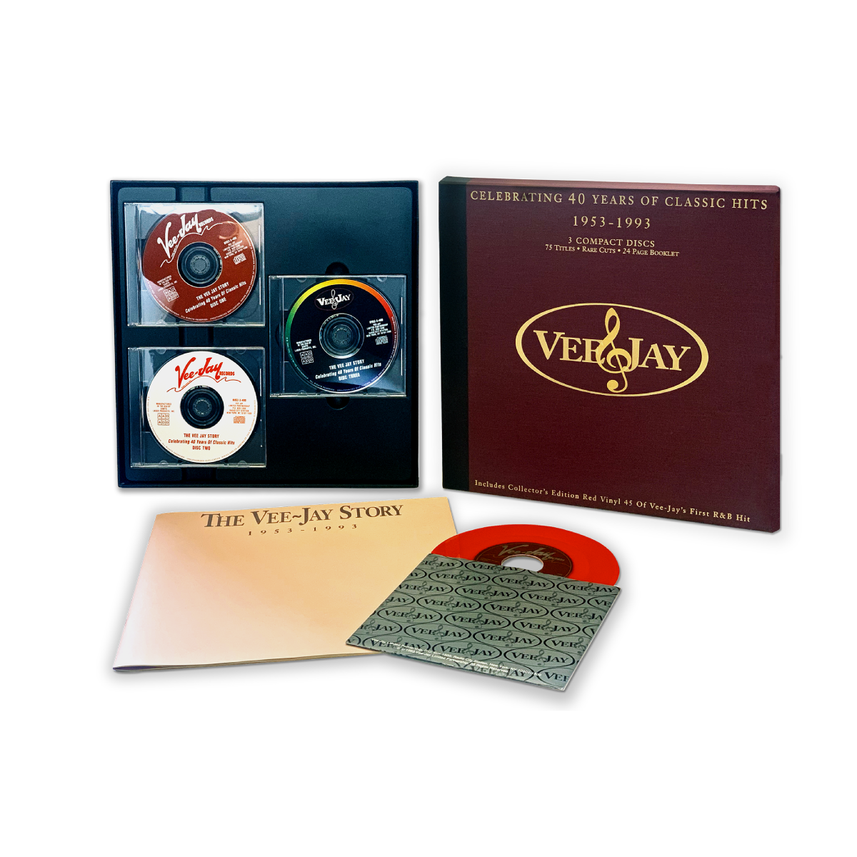 The Vee-Jay Story: Celebrating 40 Years Of Classic Hits (Box Set - 3-CD + 7