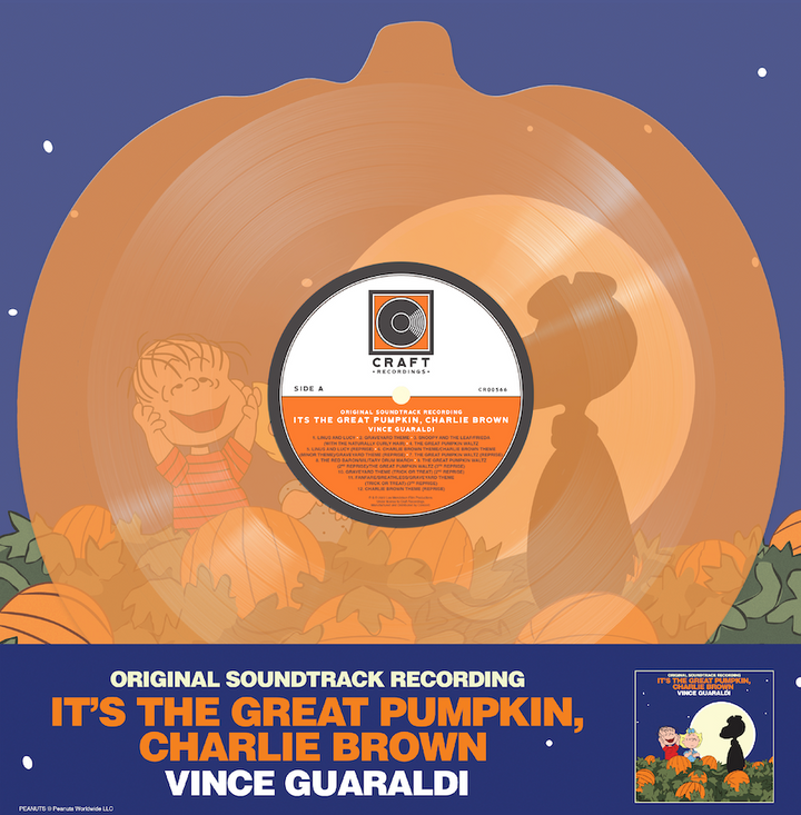 IT’S THE GREAT PUMPKIN, CHARLIE BROWN SET FOR PUMPKIN-SHAPED VINYL RELEASE