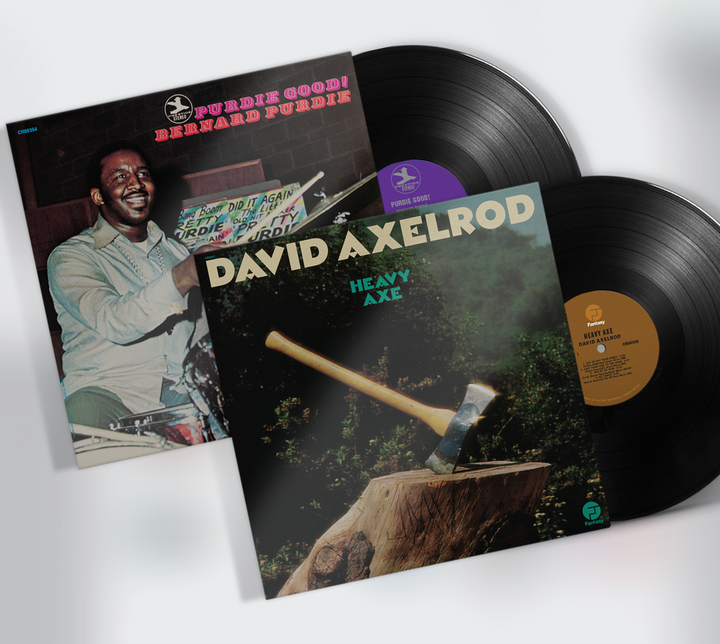 FIRST TWO JAZZ DISPENSARY 2023 TOP SHELF REISSUES ANNOUNCED - DAVID AXELROD'S HEAVY AXE AND BERNARD PURDIE'S PURDIE GOOD!