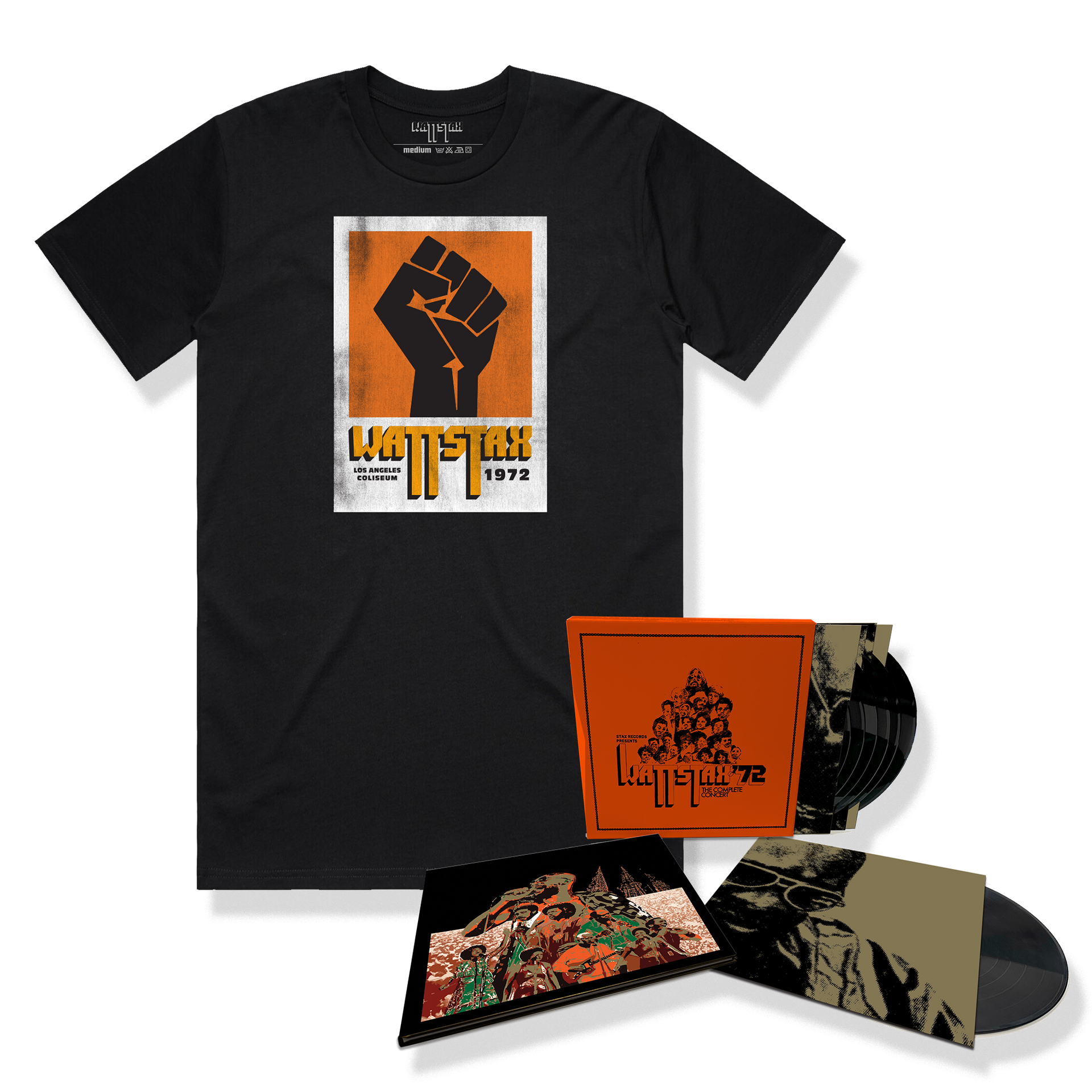 Wattstax: The Complete Concert 10-LP + Wattstax T-Shirt (Black