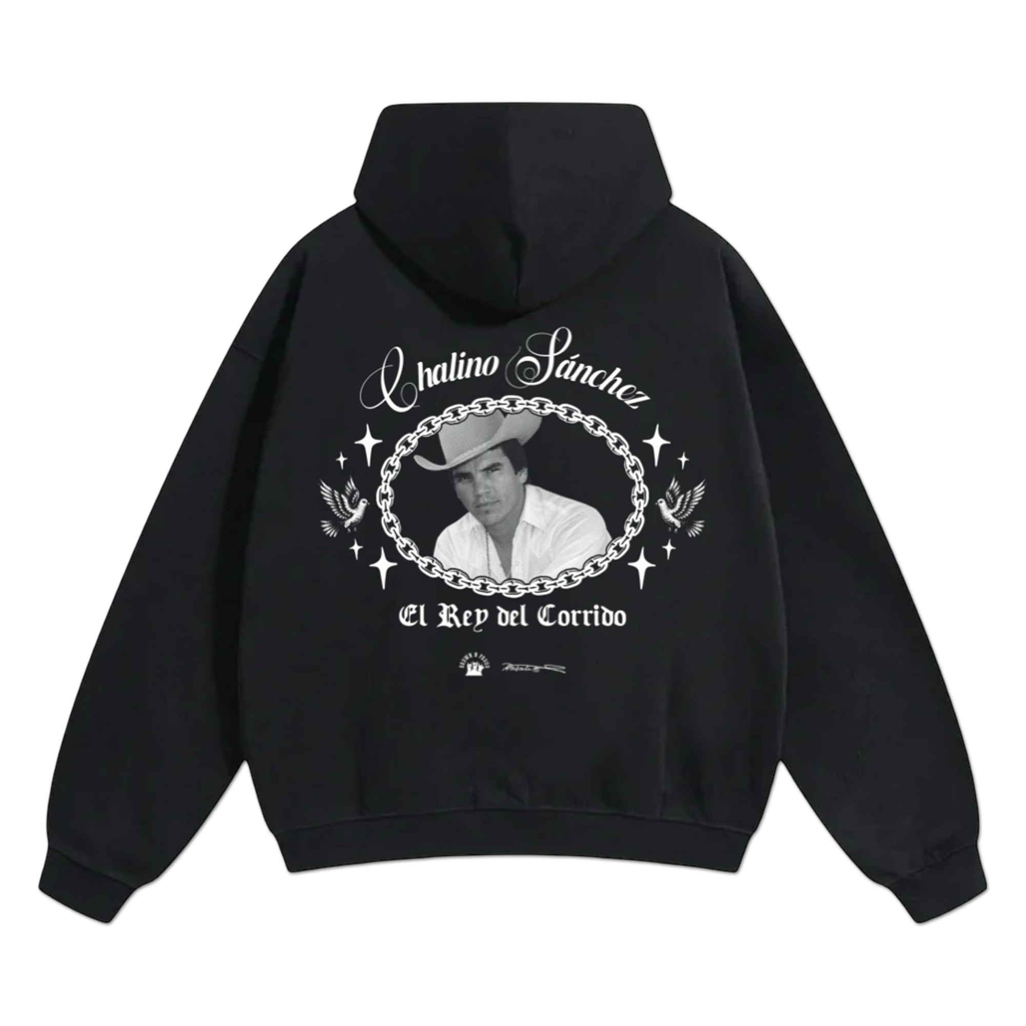 Conjunto (Nieves De Enero Vinilo Color Sombra Roja) +  Sudadera Premium “Legado” De Chalino Sánchez X Brown N Proud – view 4 of 4