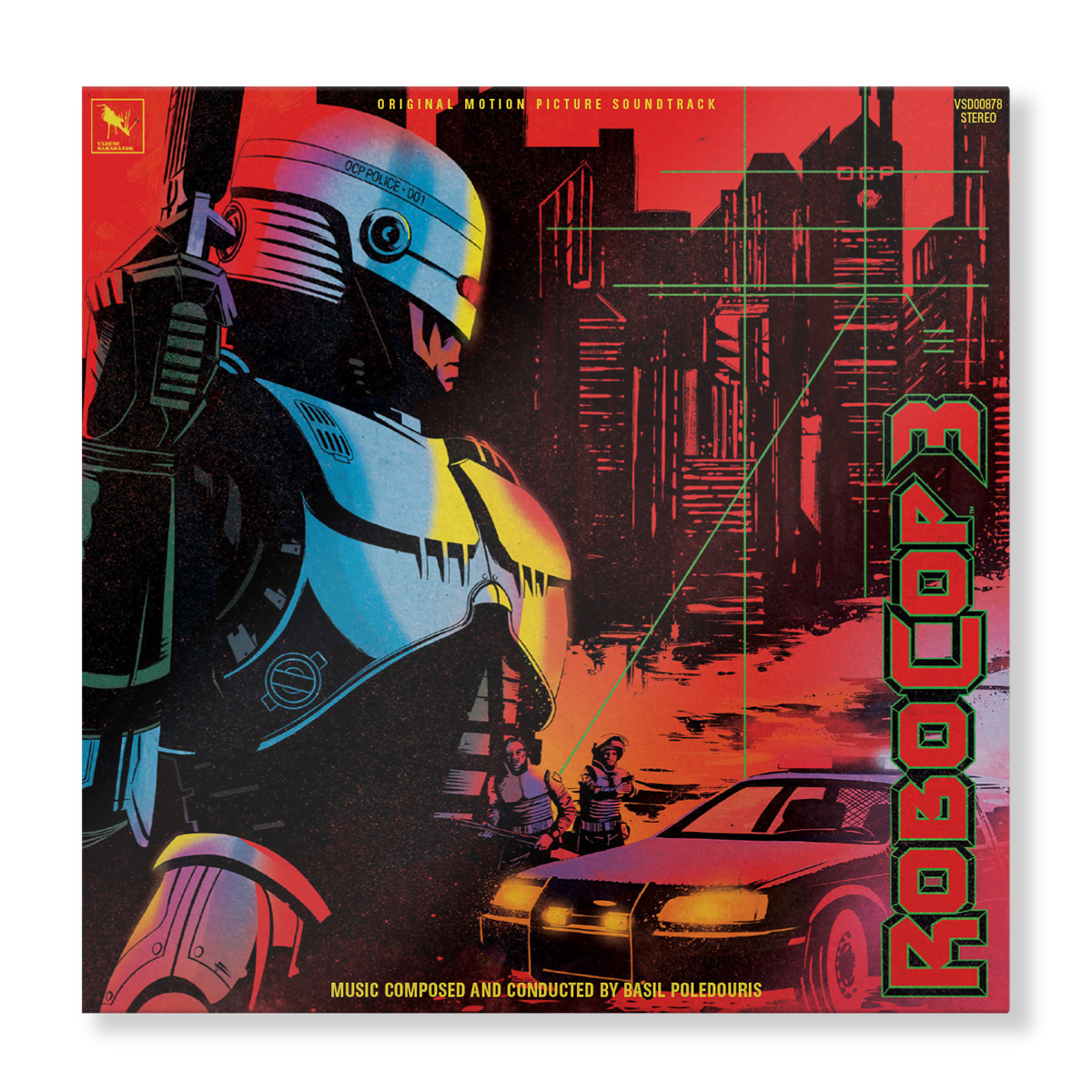 RoboCop 3: The Deluxe Edition (“Delta City” Yellow 2-LP) – view 2 of 3
