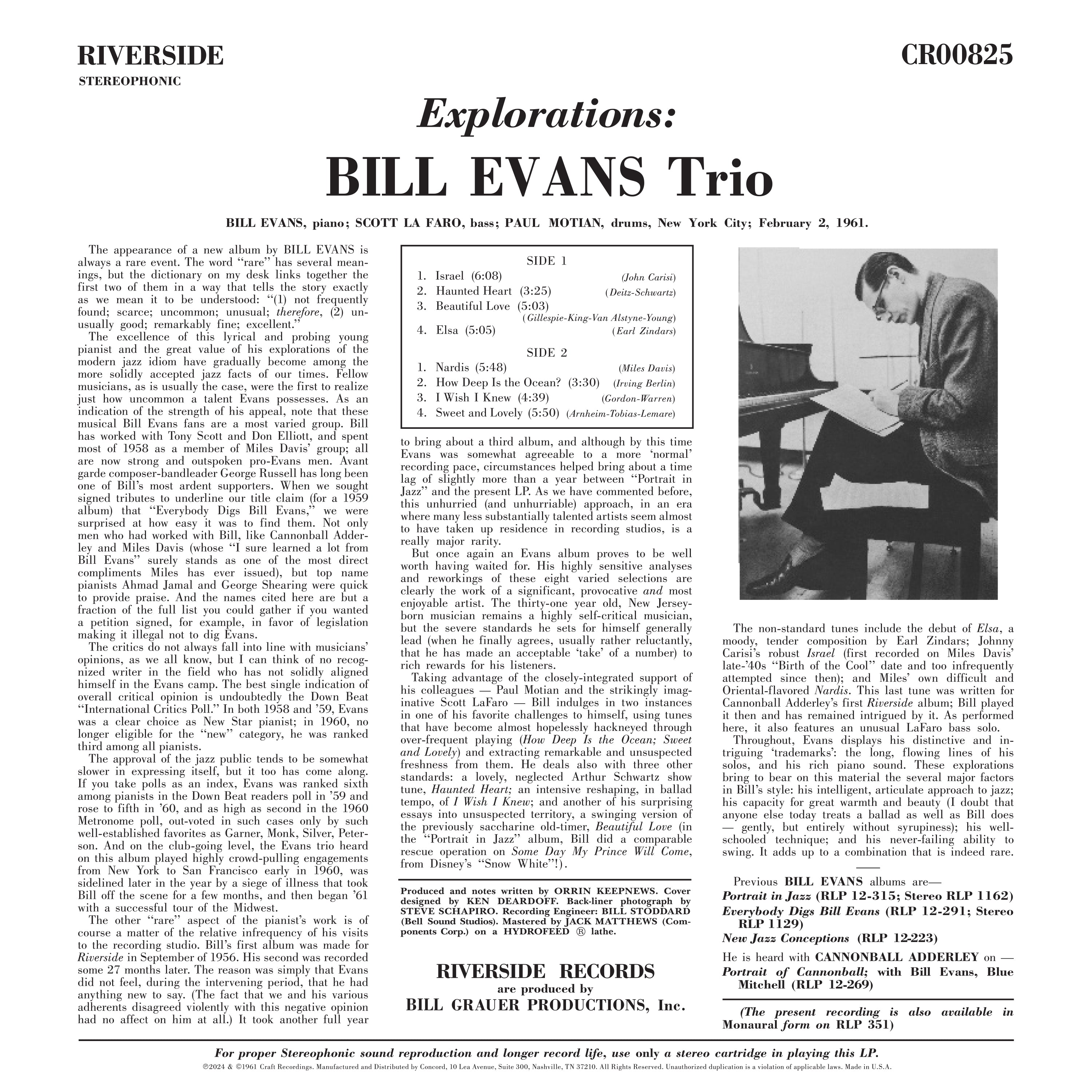Explorations (Exclusive Nardis Flame Swirl LP) – Craft Recordings