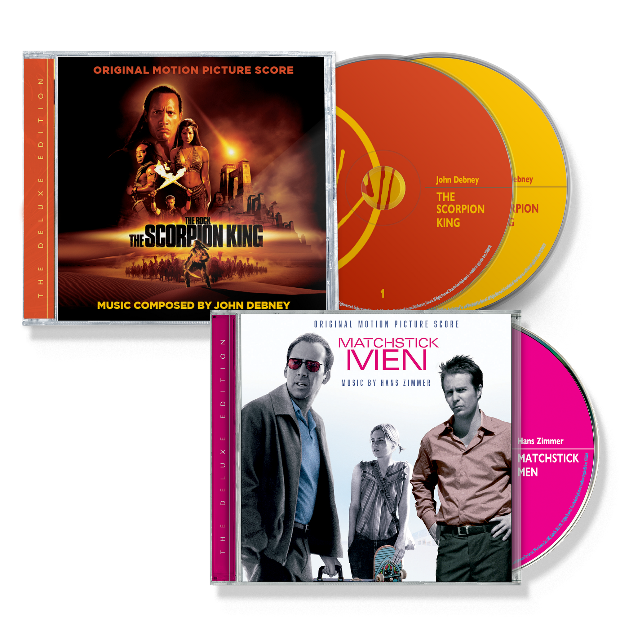 Hans Zimmer – Matchstick Men (The Deluxe Edition) (CD) + John Debney – The Scorpion King (The Deluxe Edition) (2-CD)  Bundle – view 1 of 3