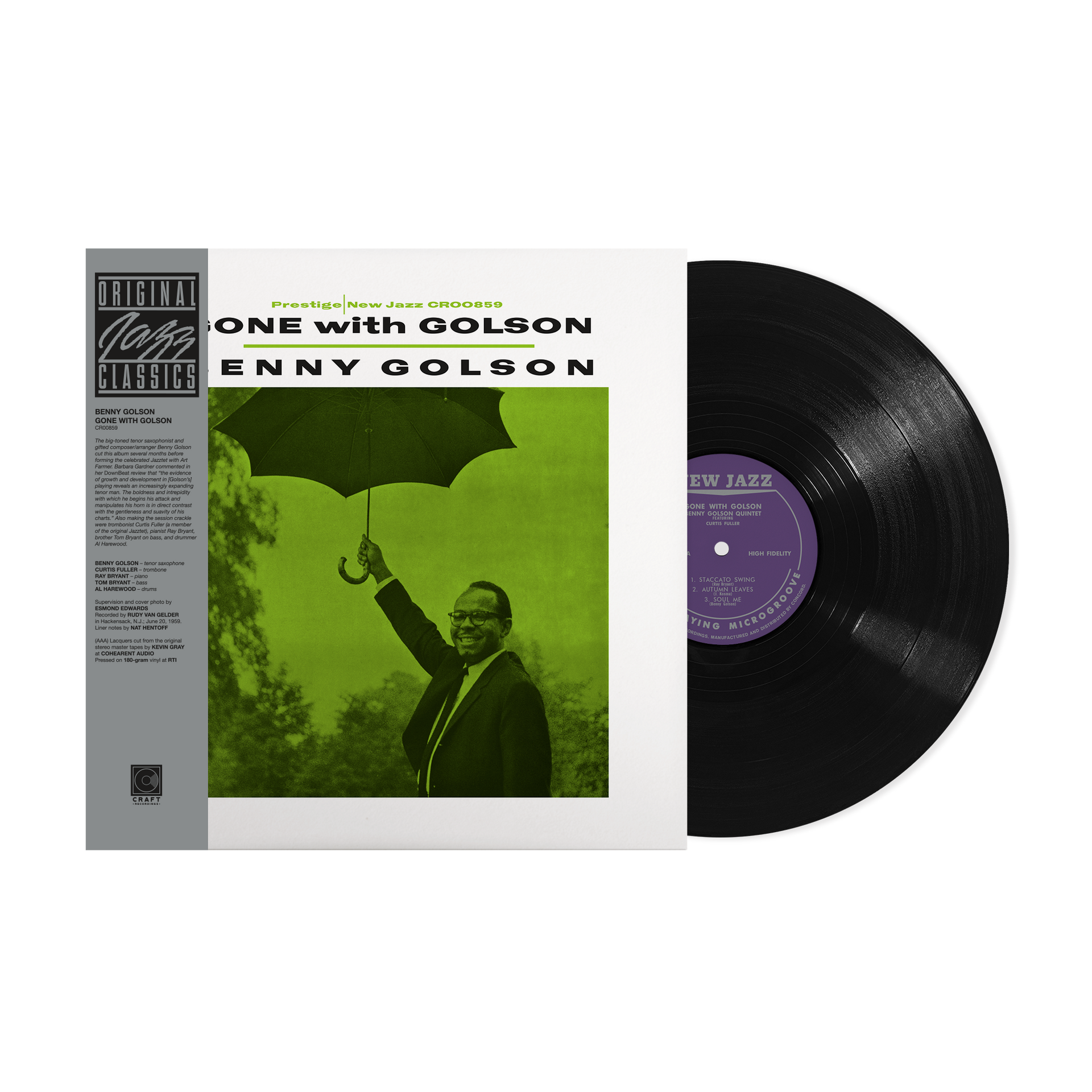 Gone With Golson (Original Jazz Classics Series) (180g LP) – Craft Gone With Golson (Original Jazz Classics Series) (180g LP) – Craft