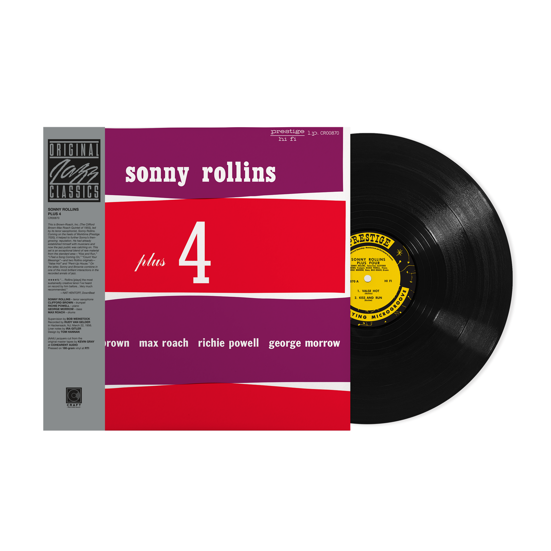 Plus 4 (Original Jazz Classics Series) (180g LP) – Craft Recordings