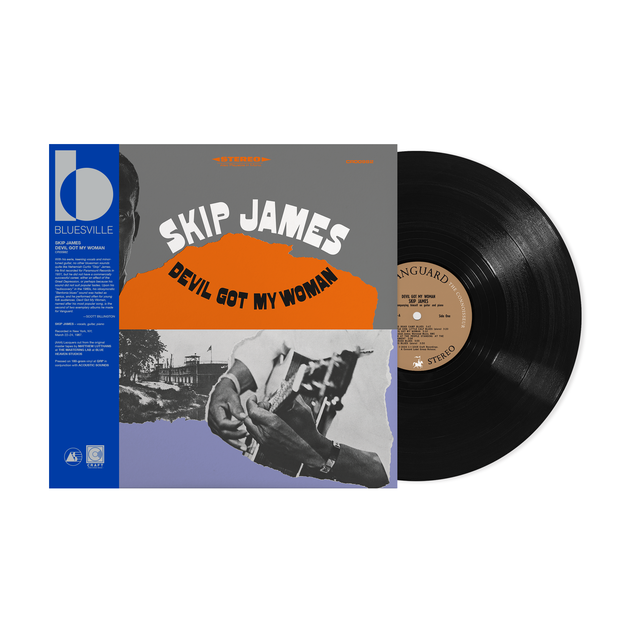 Jimmy Reed At Carnegie Hall  (Bluesville Series) (180G LP) + Devil Got My Woman (Bluesville Series) (180G LP) Bundle – view 3 of 3